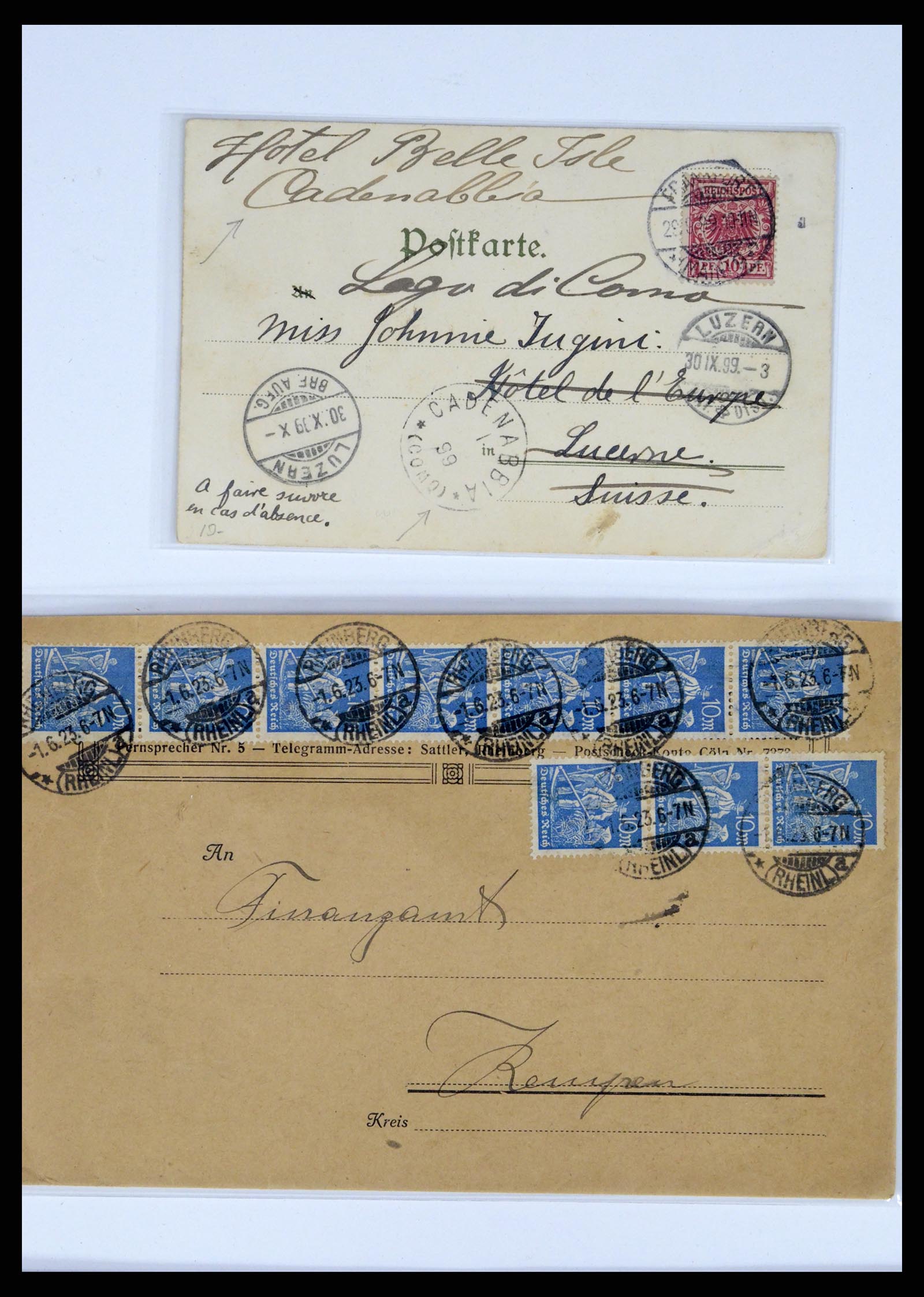 37633 054 - Stamp collection 37633 Germany covers 1870-1948.