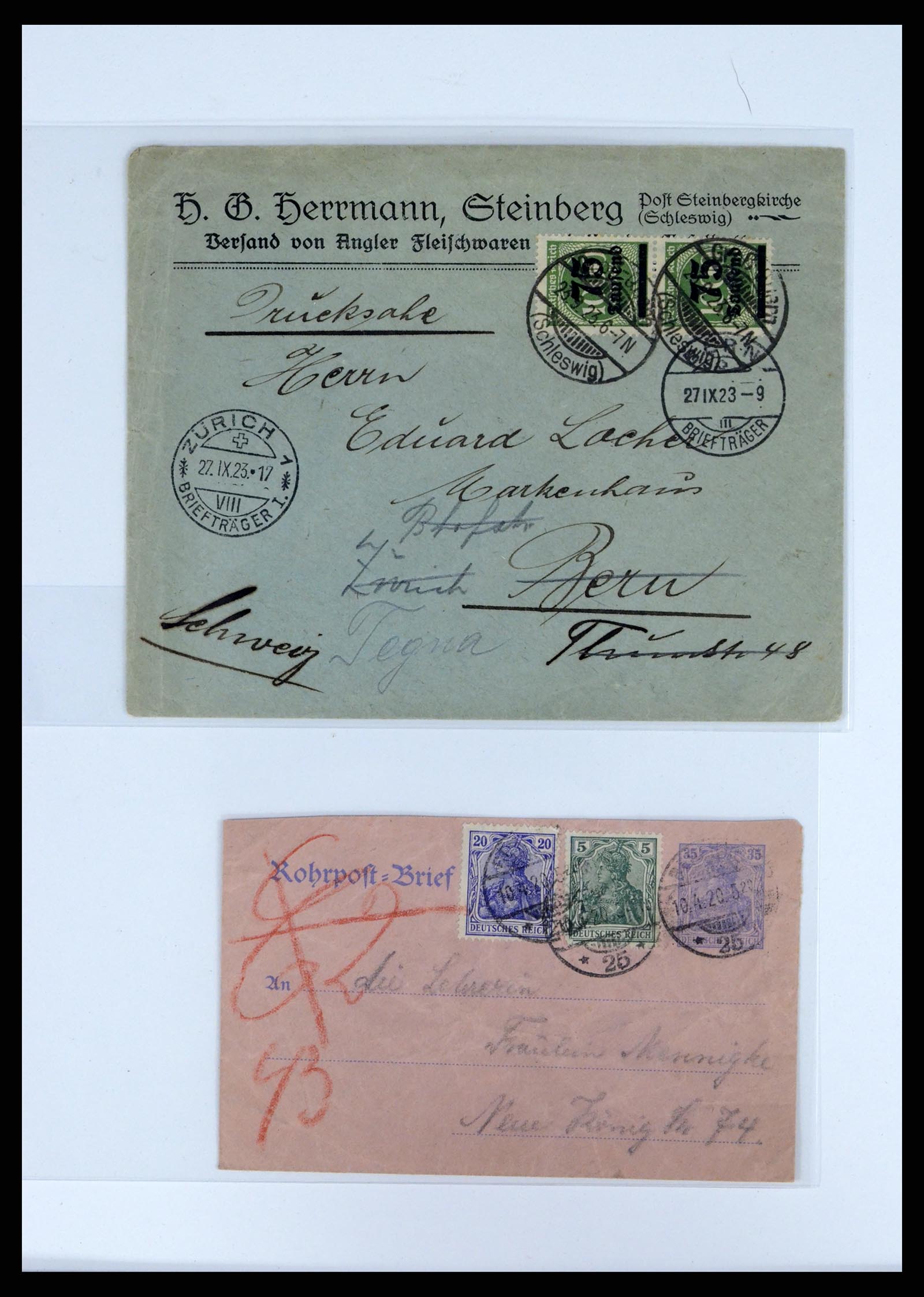 37633 056 - Stamp collection 37633 Germany covers 1870-1948.