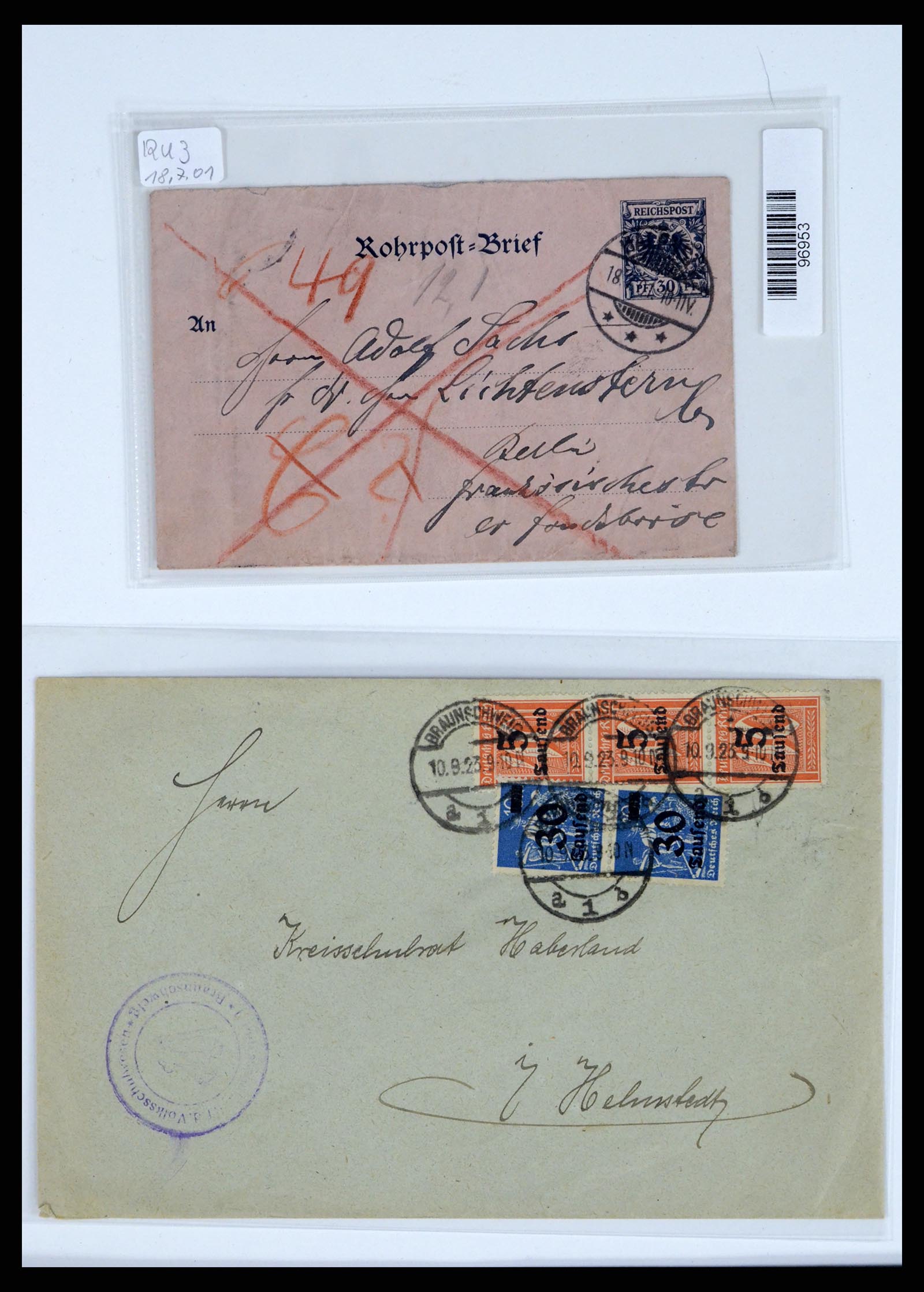 37633 058 - Stamp collection 37633 Germany covers 1870-1948.
