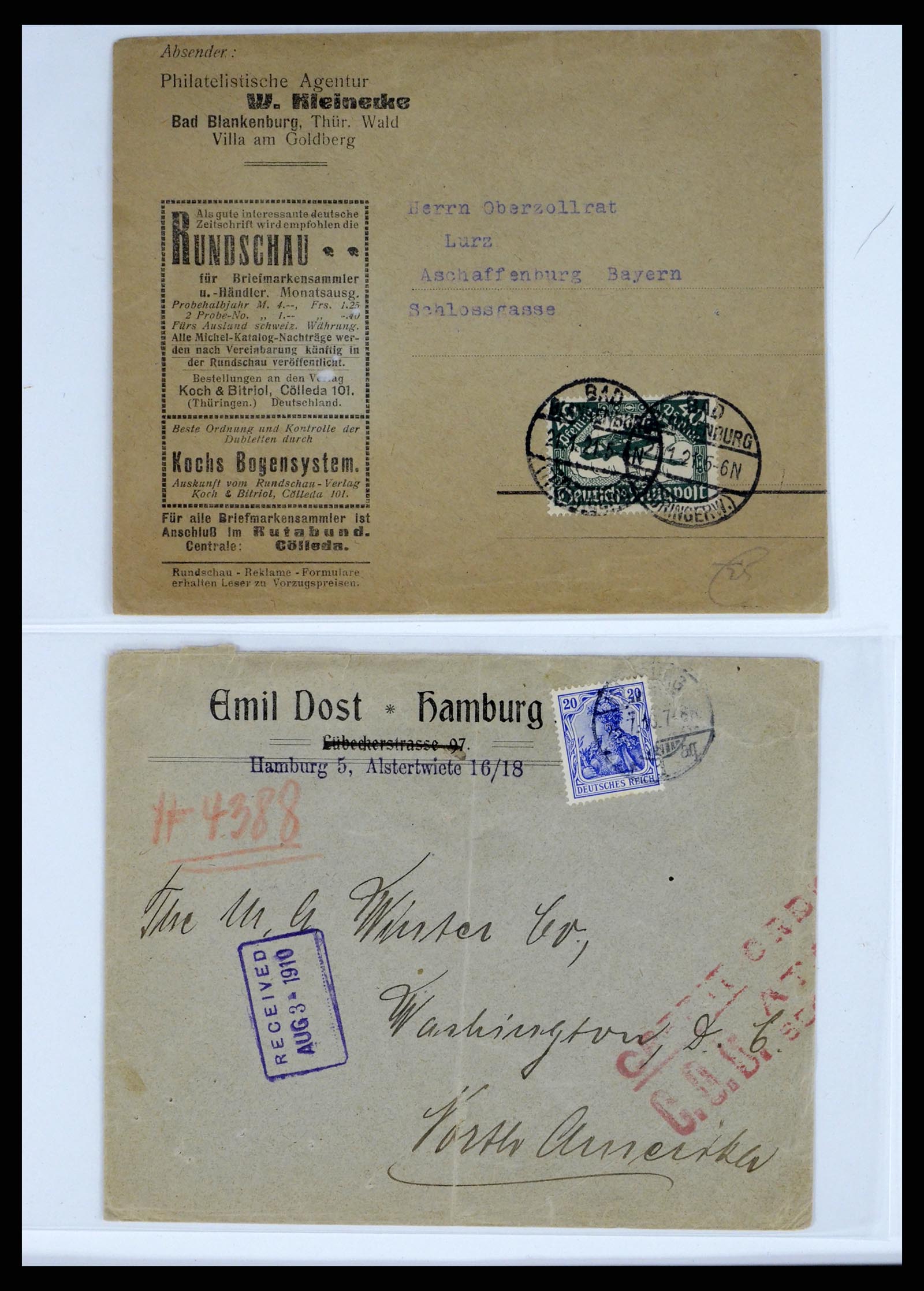 37633 059 - Stamp collection 37633 Germany covers 1870-1948.