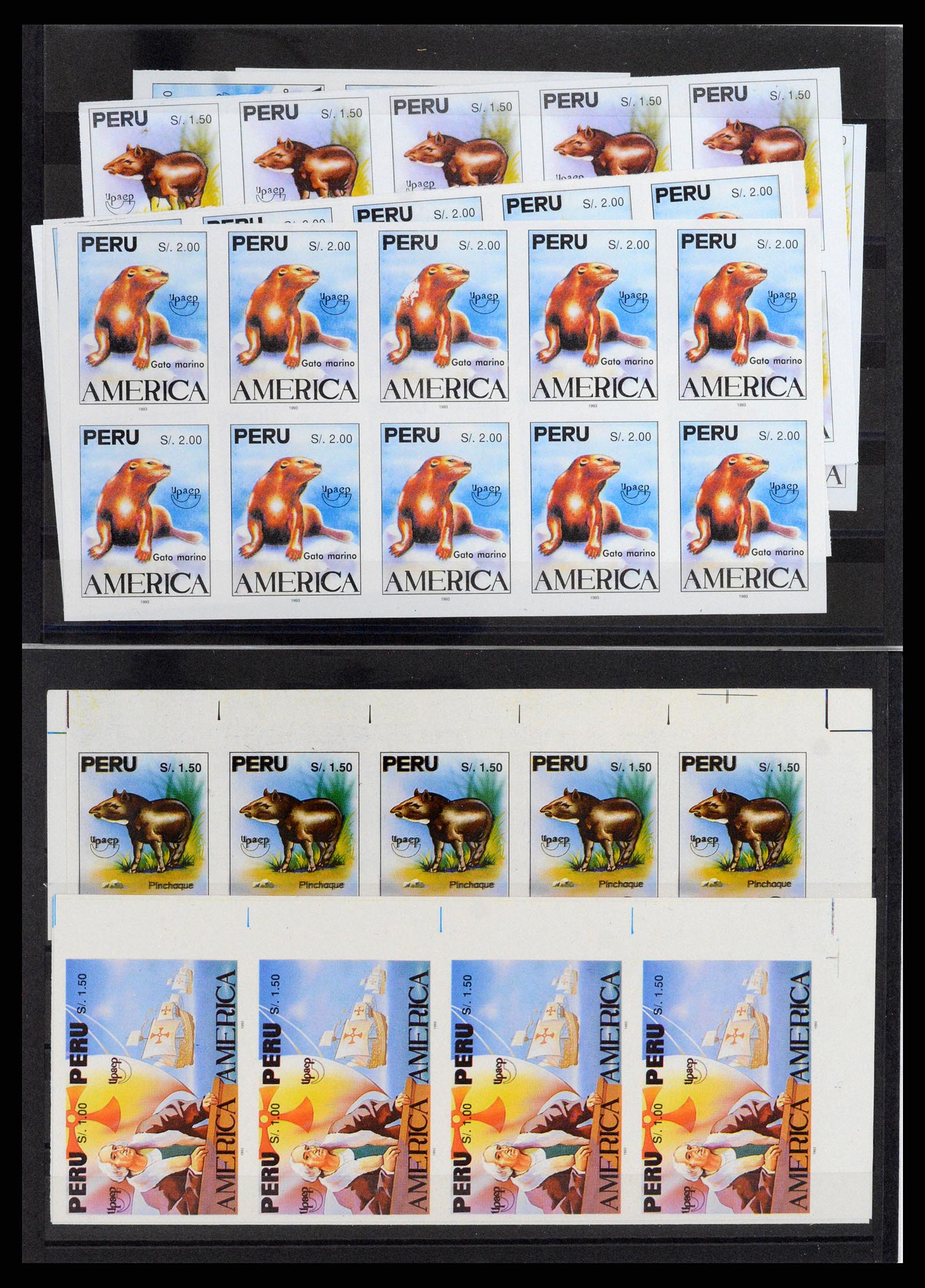 37634 002 - Postzegelverzameling 37634 Peru 1992-1993.