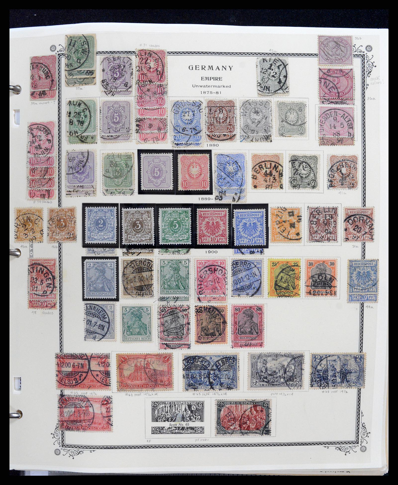 37635 003 - Postzegelverzameling 37635 Duitsland 1872-1968.