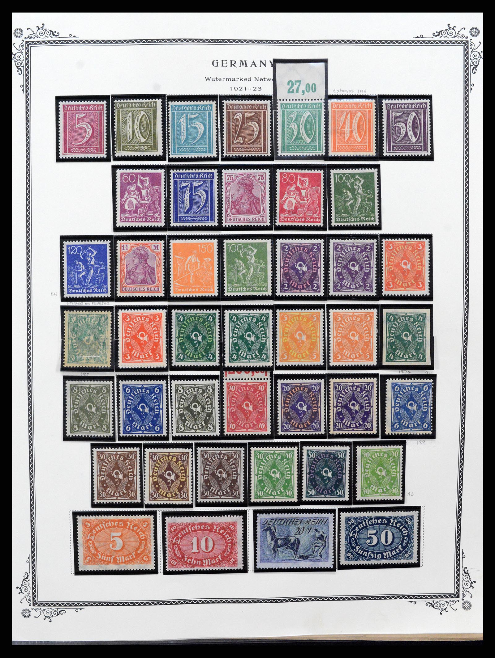 37635 017 - Stamp collection 37635 Germany 1872-1968.