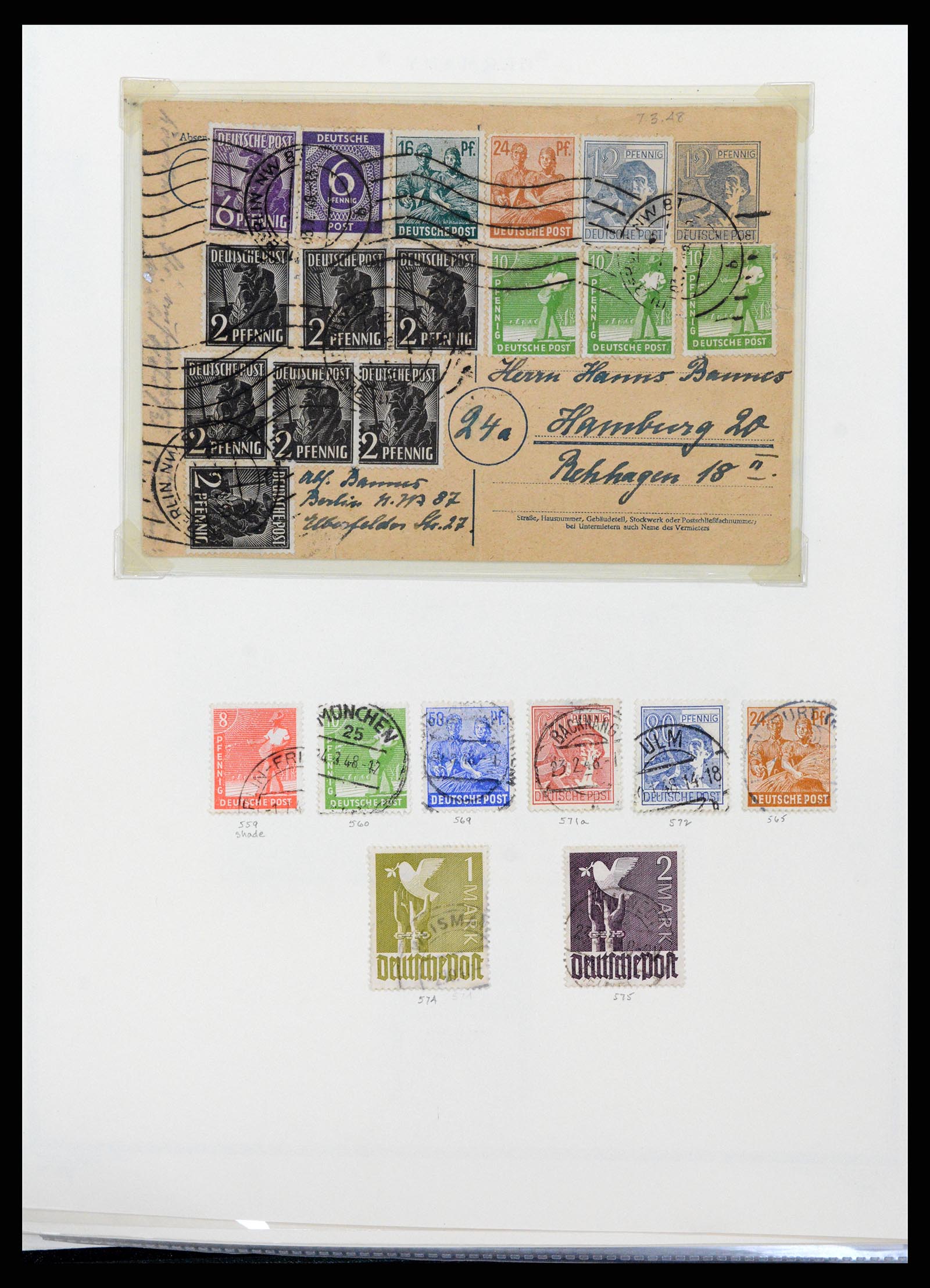 37635 055 - Stamp collection 37635 Germany 1872-1968.