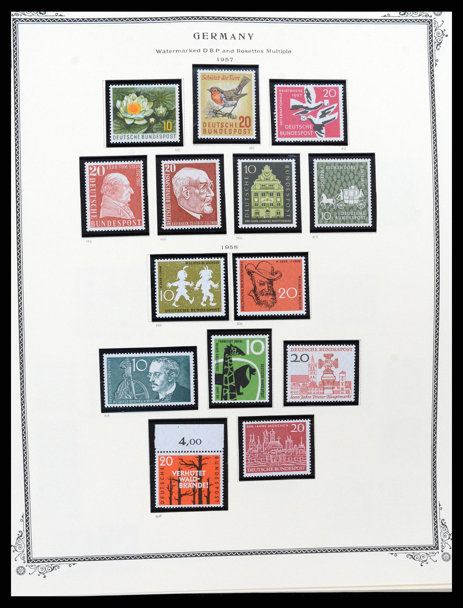 37635 070 - Postzegelverzameling 37635 Duitsland 1872-1968.