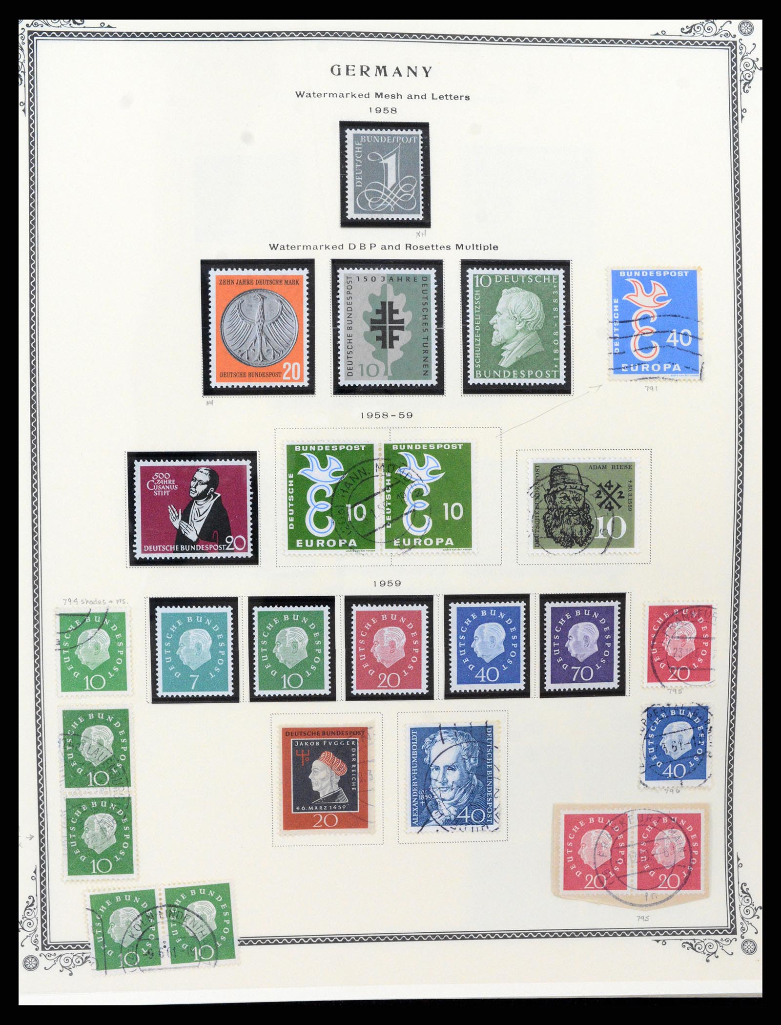 37635 071 - Postzegelverzameling 37635 Duitsland 1872-1968.
