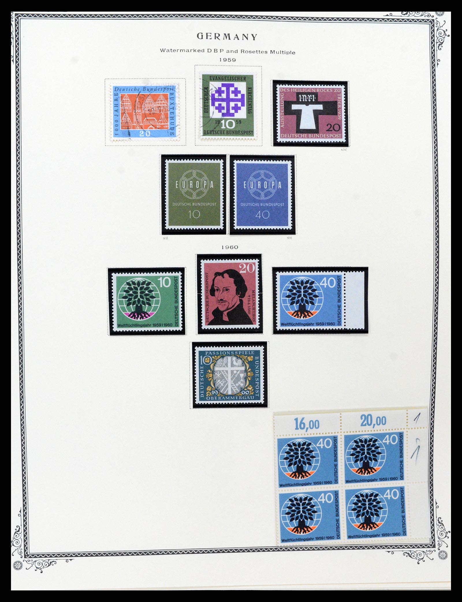 37635 072 - Postzegelverzameling 37635 Duitsland 1872-1968.