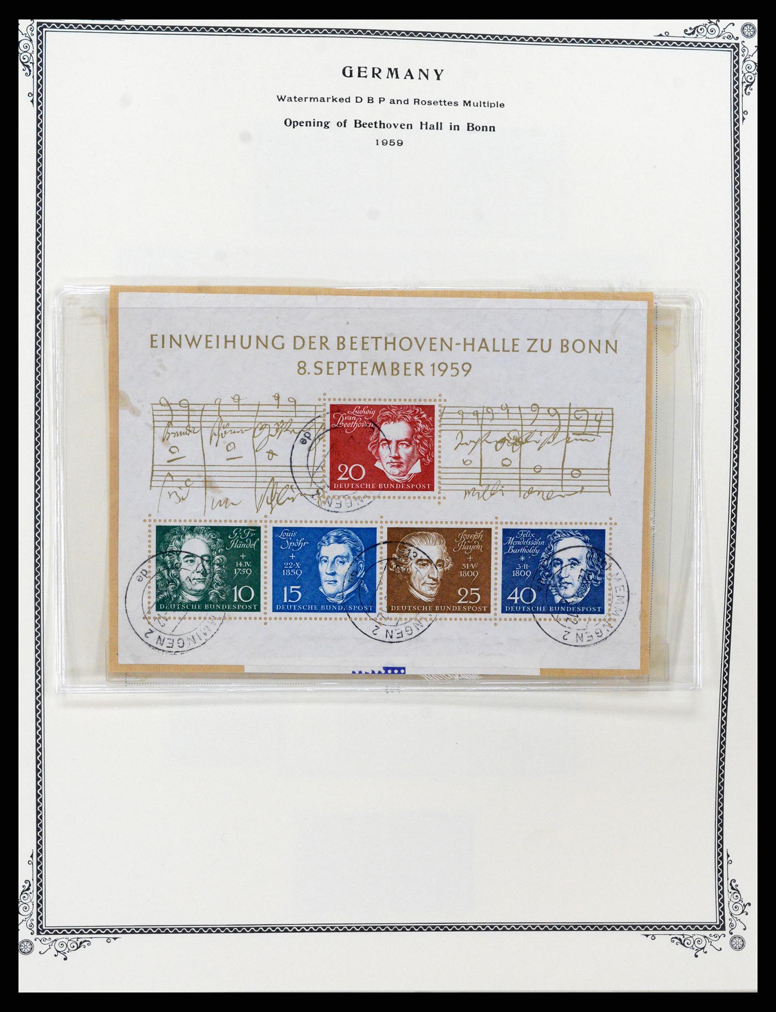 37635 074 - Postzegelverzameling 37635 Duitsland 1872-1968.
