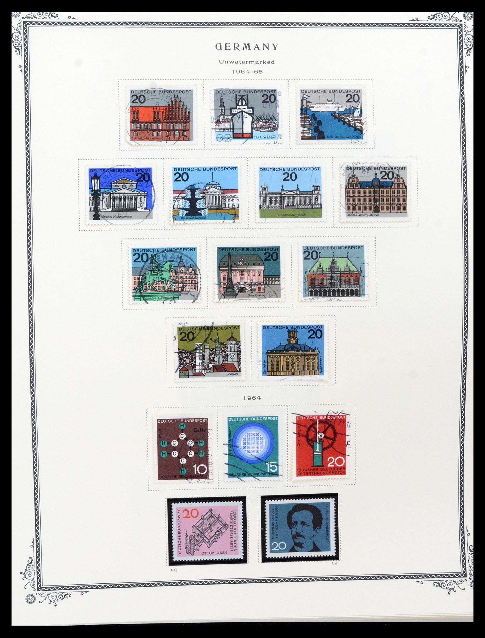 37635 080 - Postzegelverzameling 37635 Duitsland 1872-1968.
