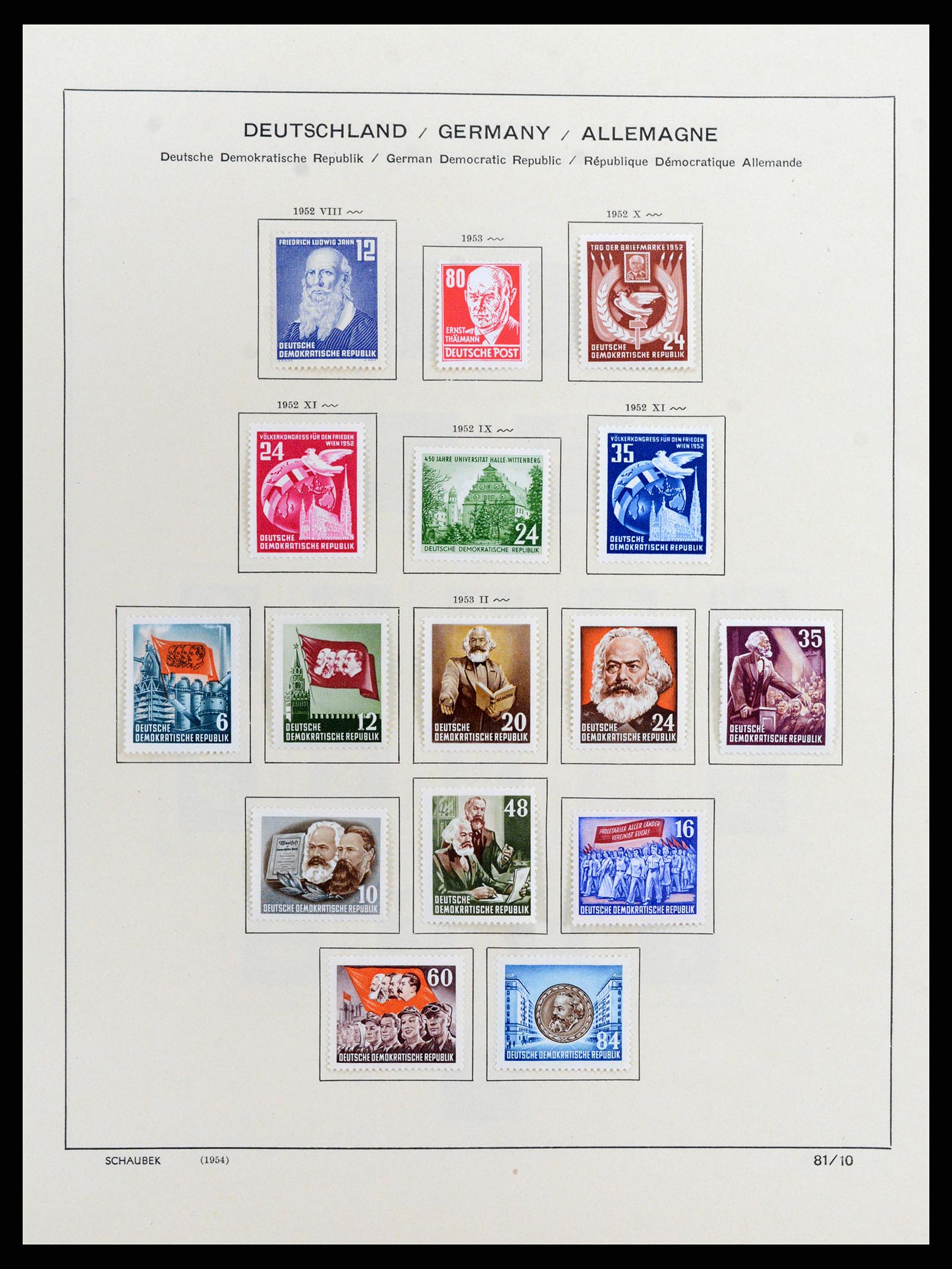 37636 008 - Stamp collection 37636 GDR 1949-1990.