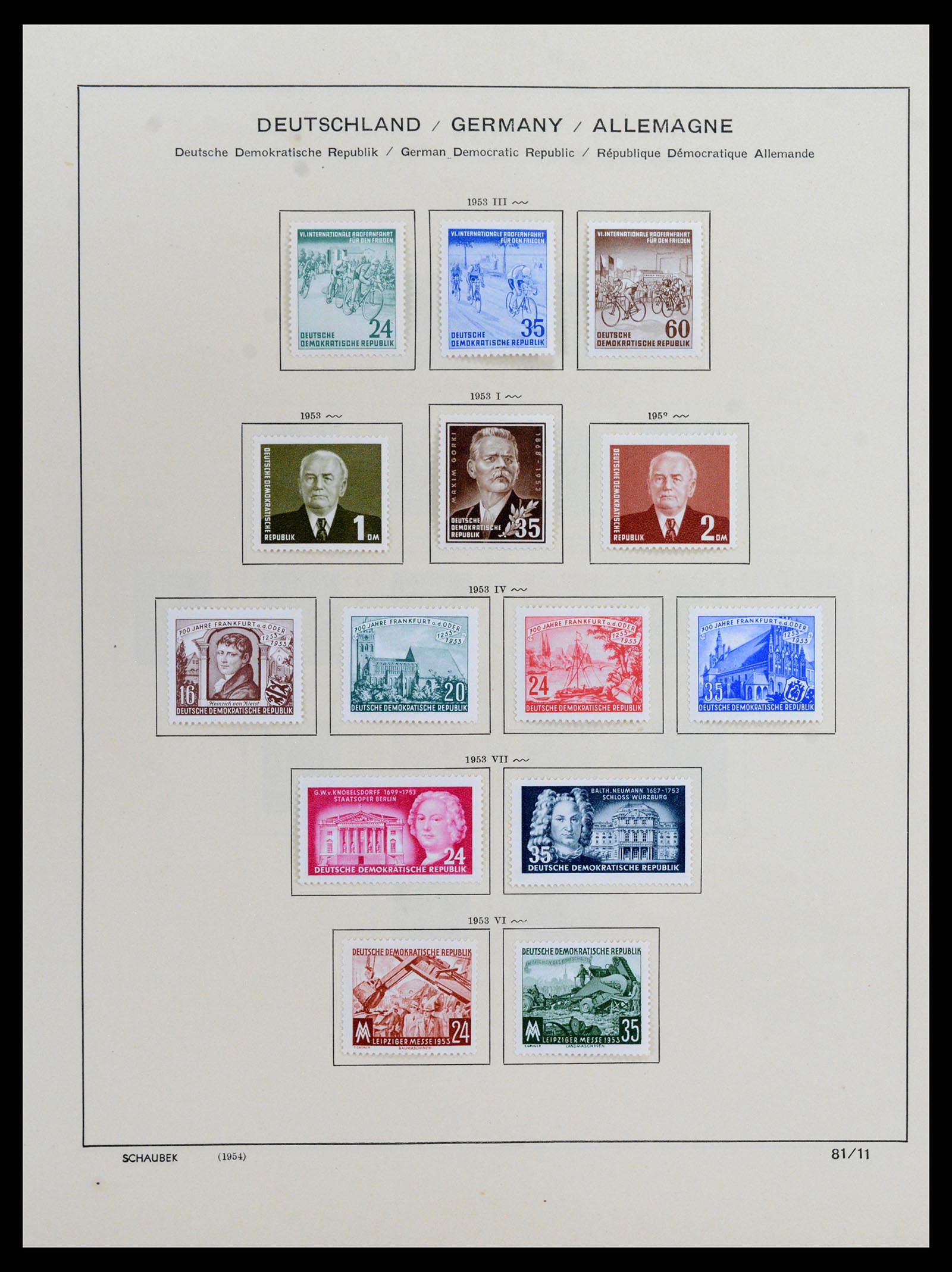 37636 010 - Stamp collection 37636 GDR 1949-1990.
