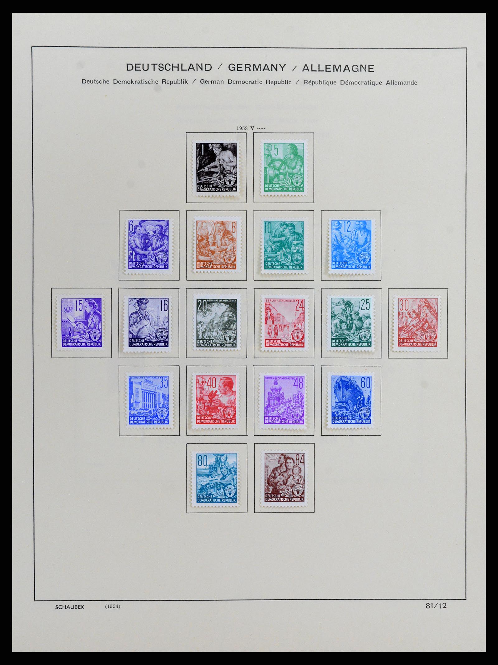 37636 011 - Stamp collection 37636 GDR 1949-1990.