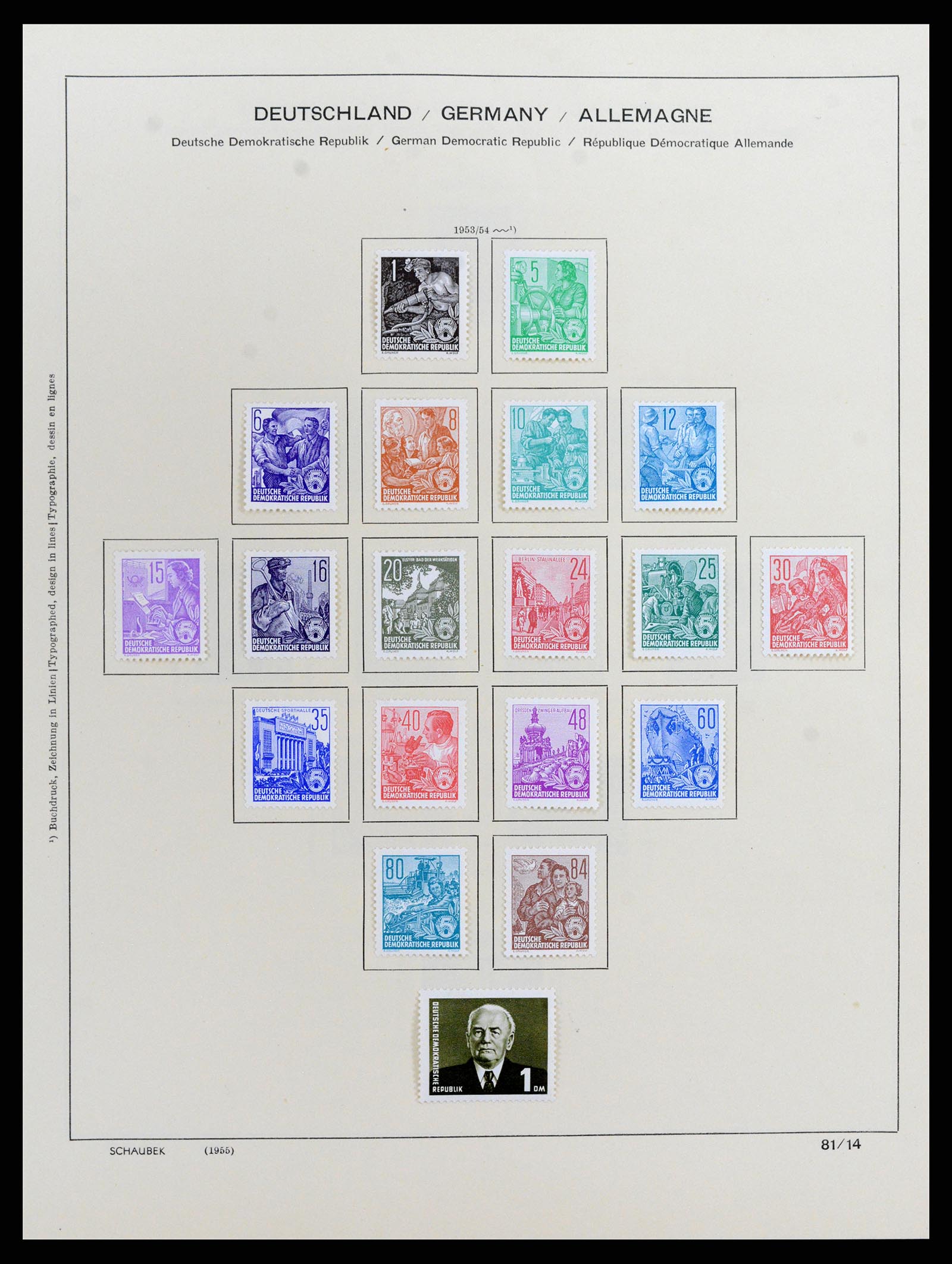 37636 017 - Stamp collection 37636 GDR 1949-1990.