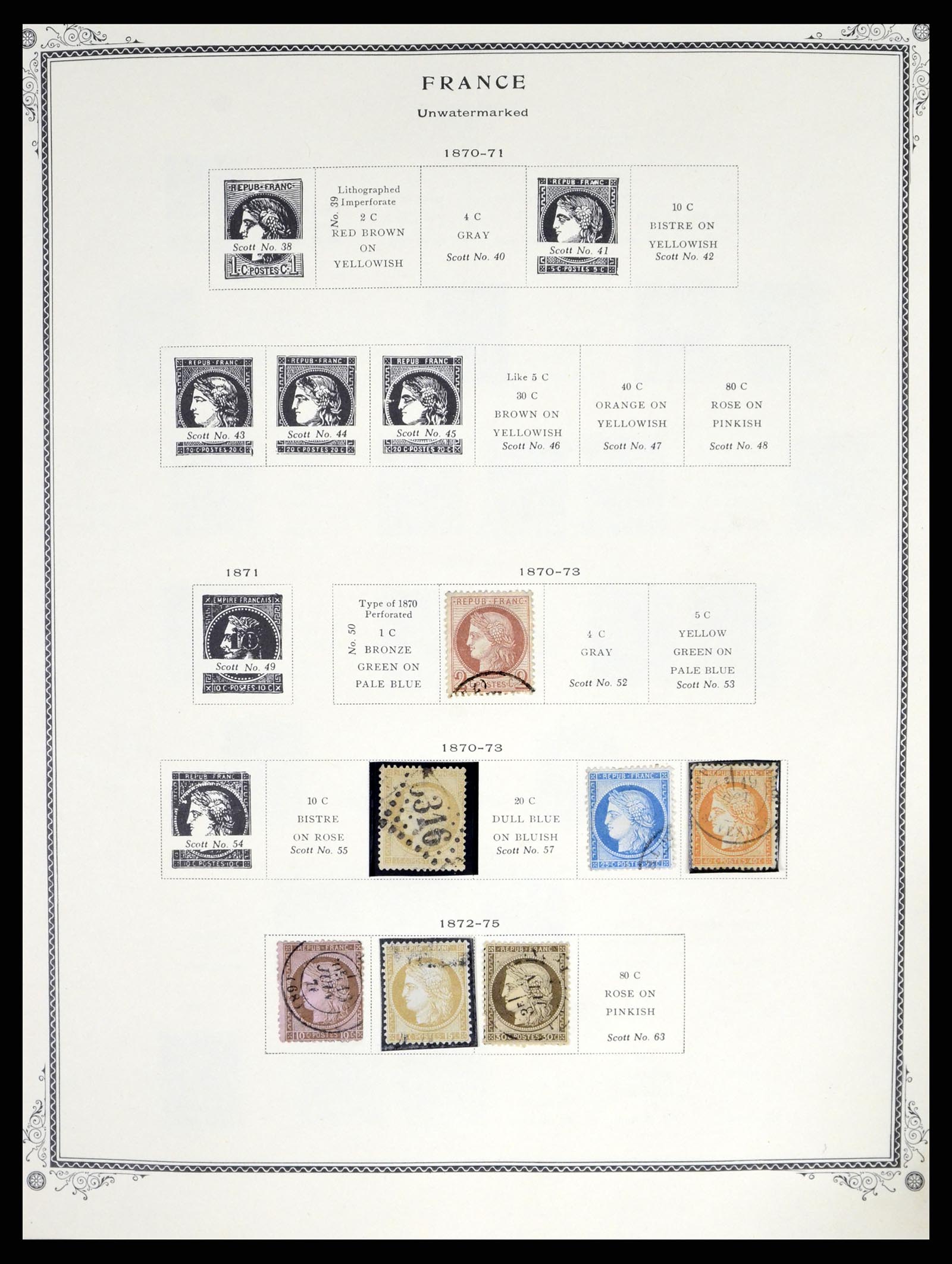 37639 002 - Postzegelverzameling 37639 Frankrijk 1853-1984.
