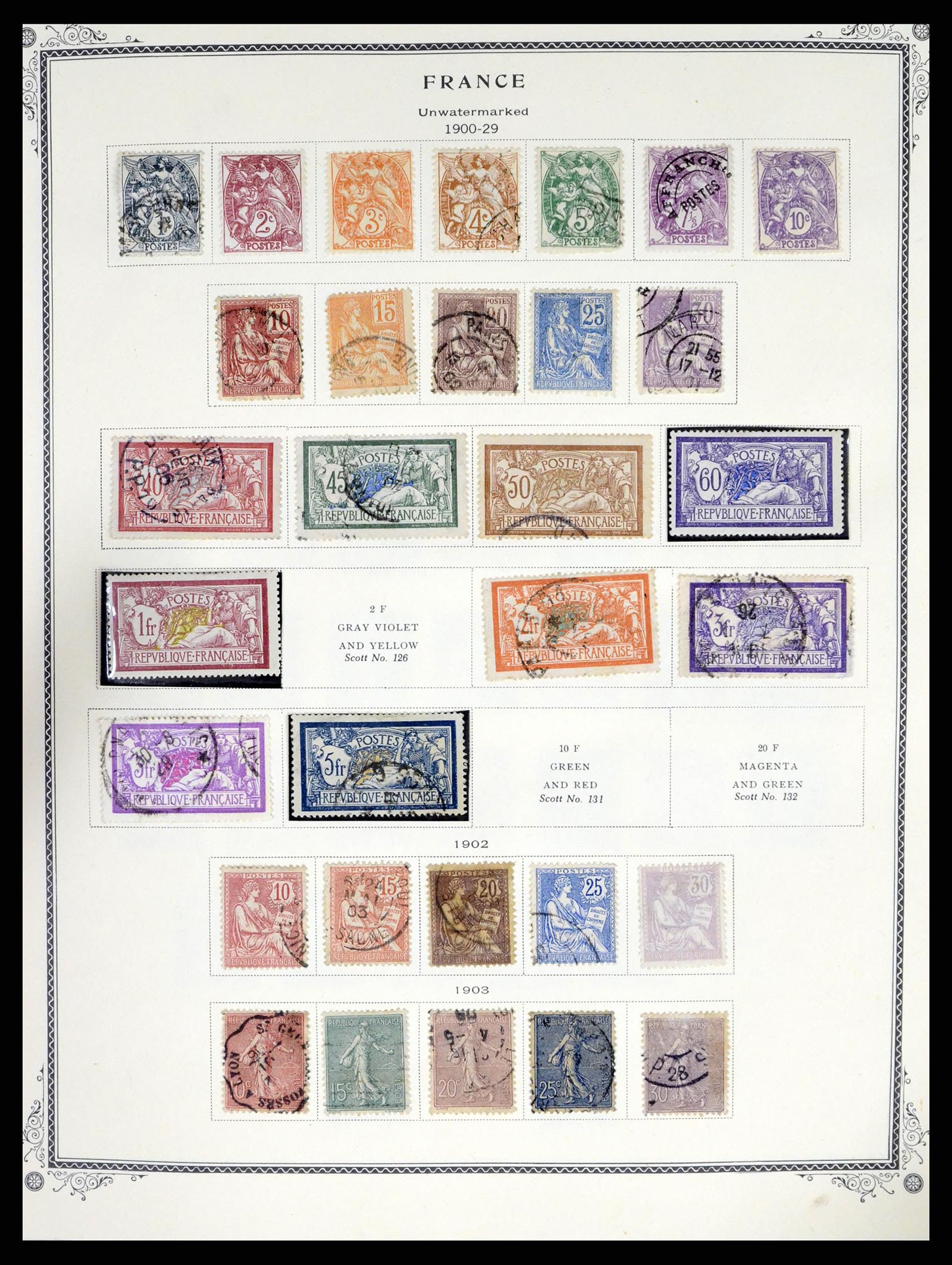 37639 004 - Postzegelverzameling 37639 Frankrijk 1853-1984.