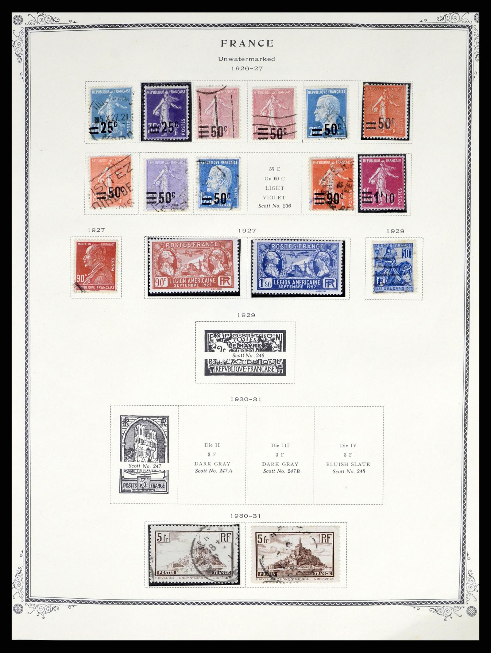 37639 007 - Postzegelverzameling 37639 Frankrijk 1853-1984.