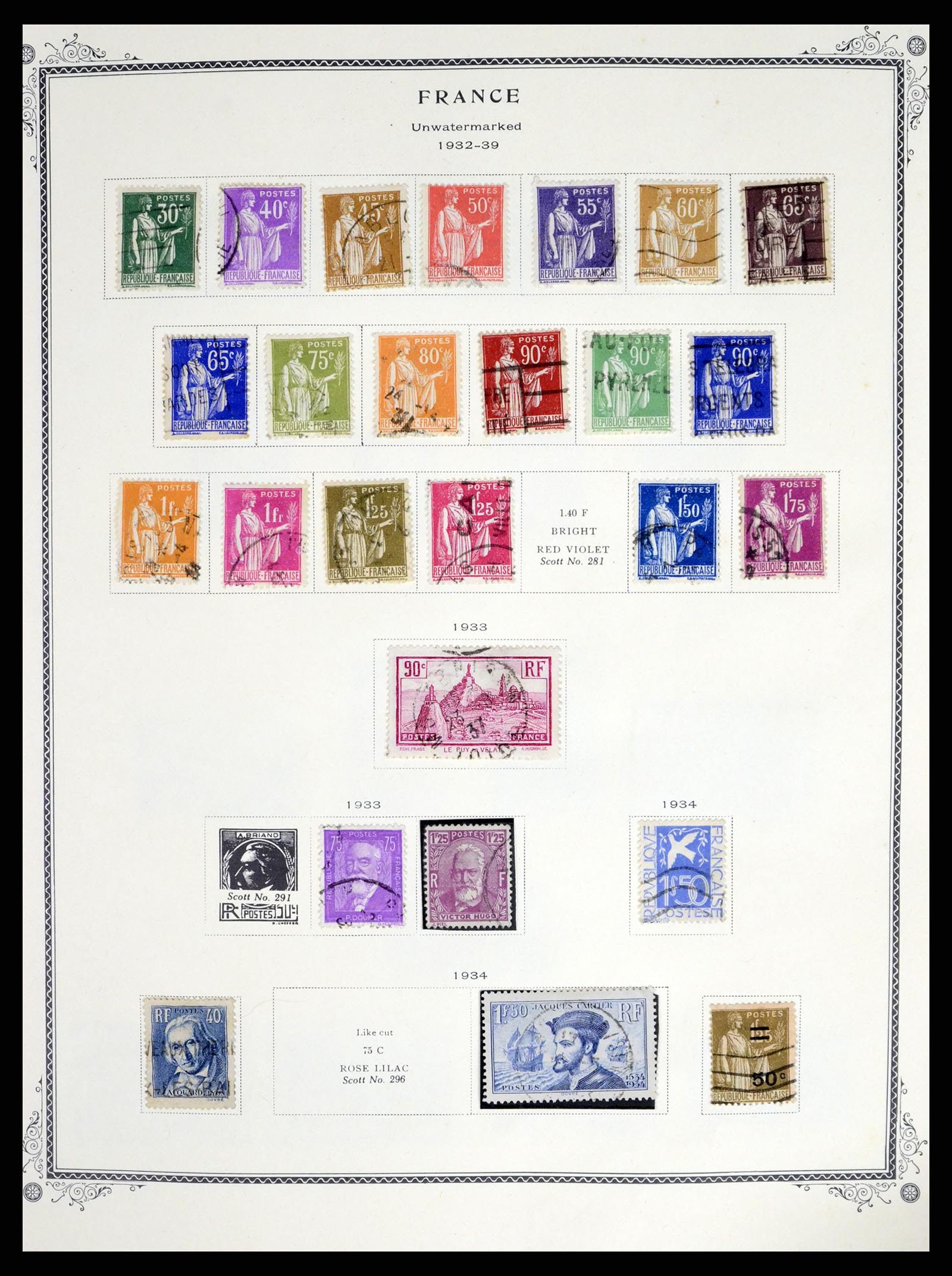 37639 009 - Postzegelverzameling 37639 Frankrijk 1853-1984.