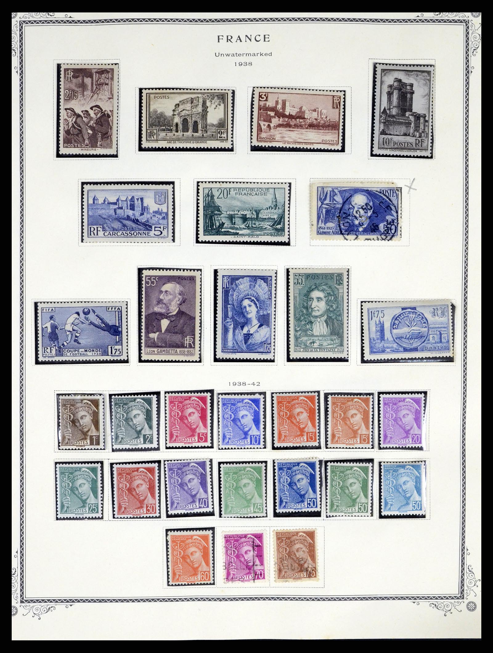 37639 012 - Postzegelverzameling 37639 Frankrijk 1853-1984.