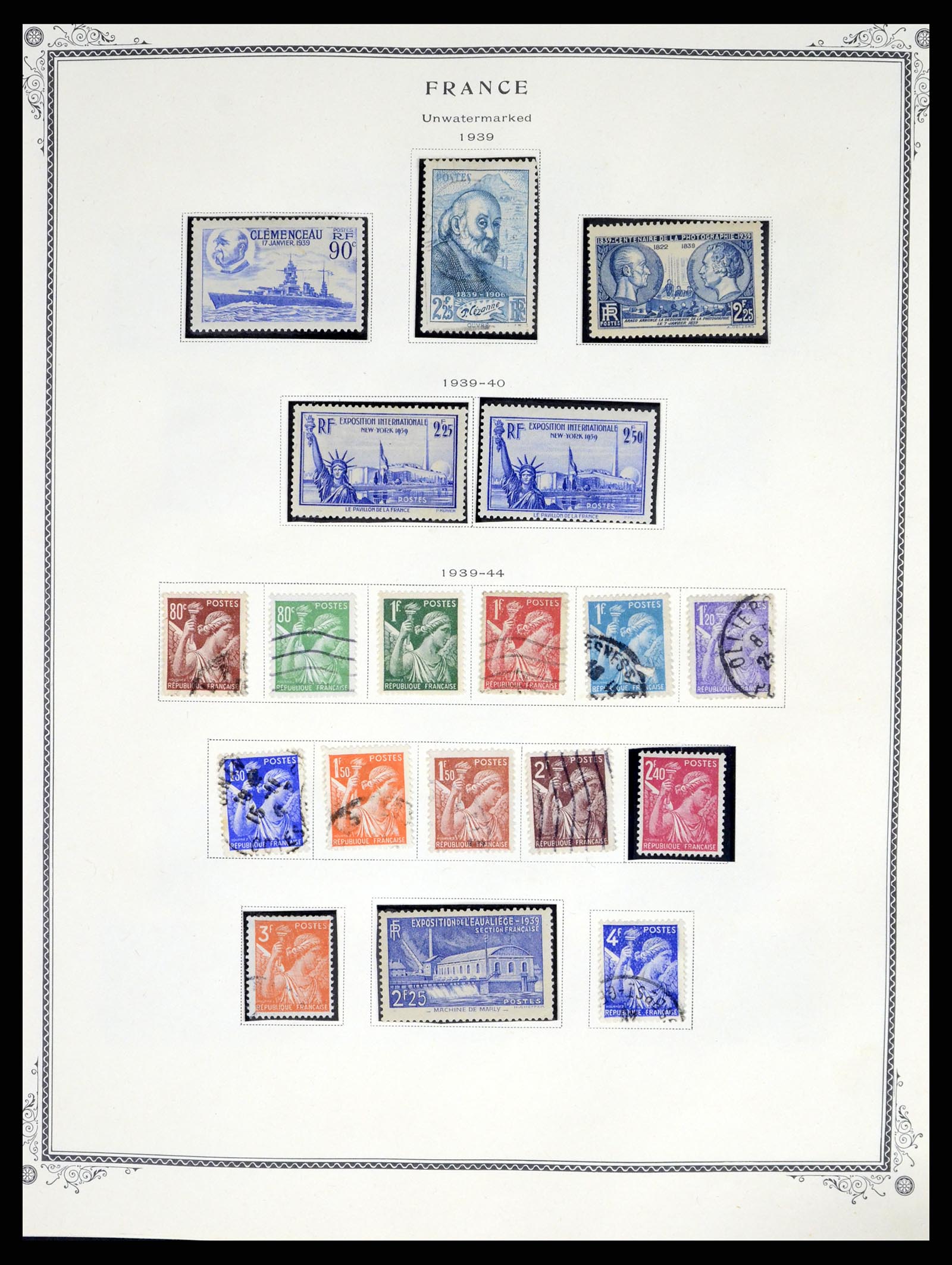 37639 013 - Postzegelverzameling 37639 Frankrijk 1853-1984.