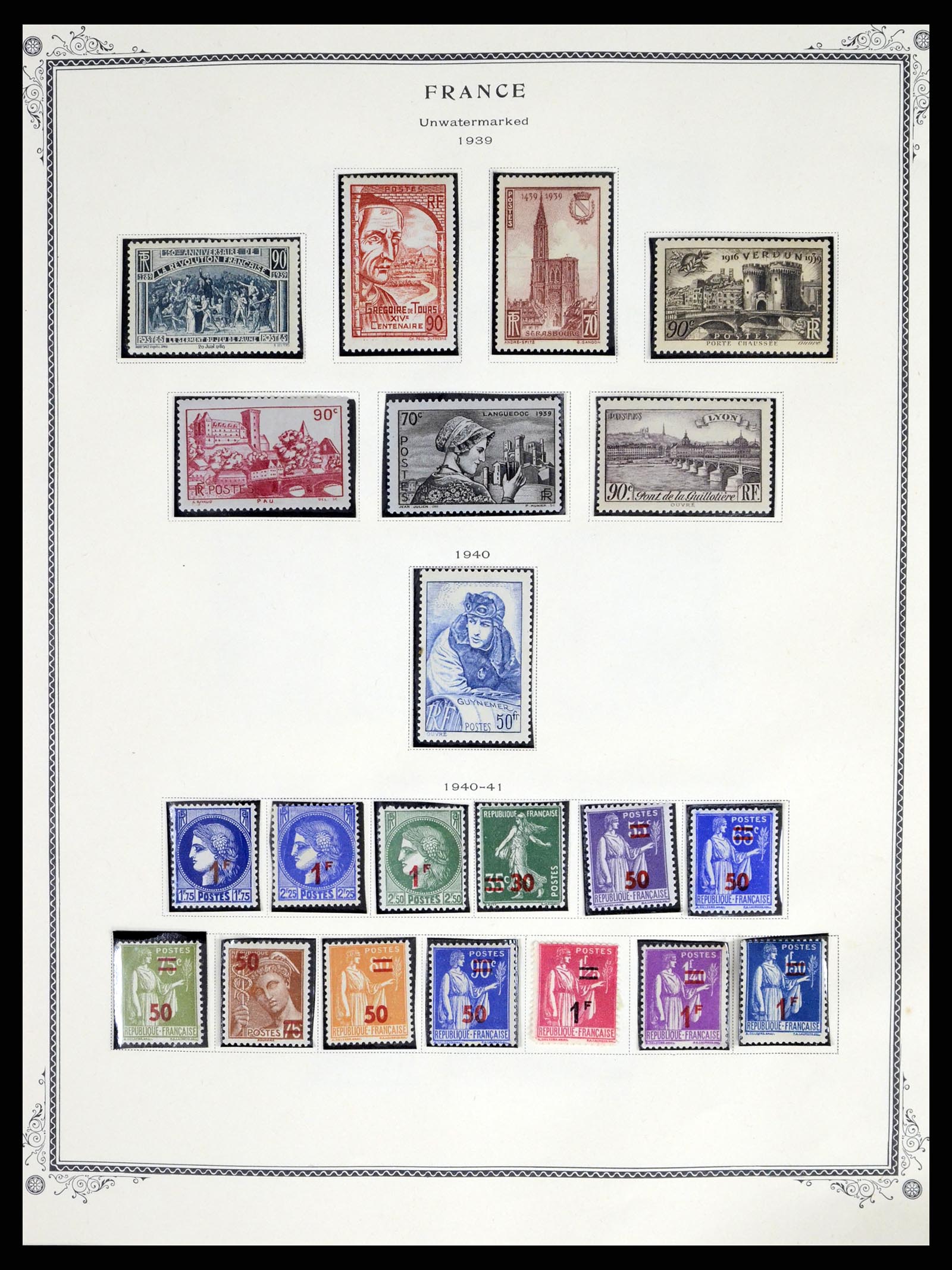 37639 014 - Postzegelverzameling 37639 Frankrijk 1853-1984.