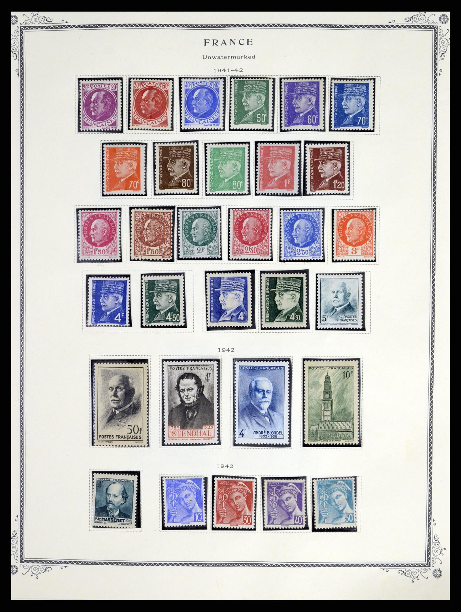 37639 016 - Postzegelverzameling 37639 Frankrijk 1853-1984.