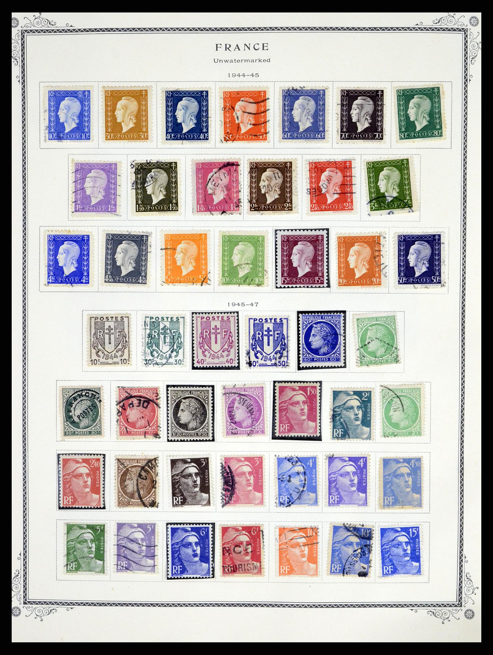 37639 019 - Postzegelverzameling 37639 Frankrijk 1853-1984.