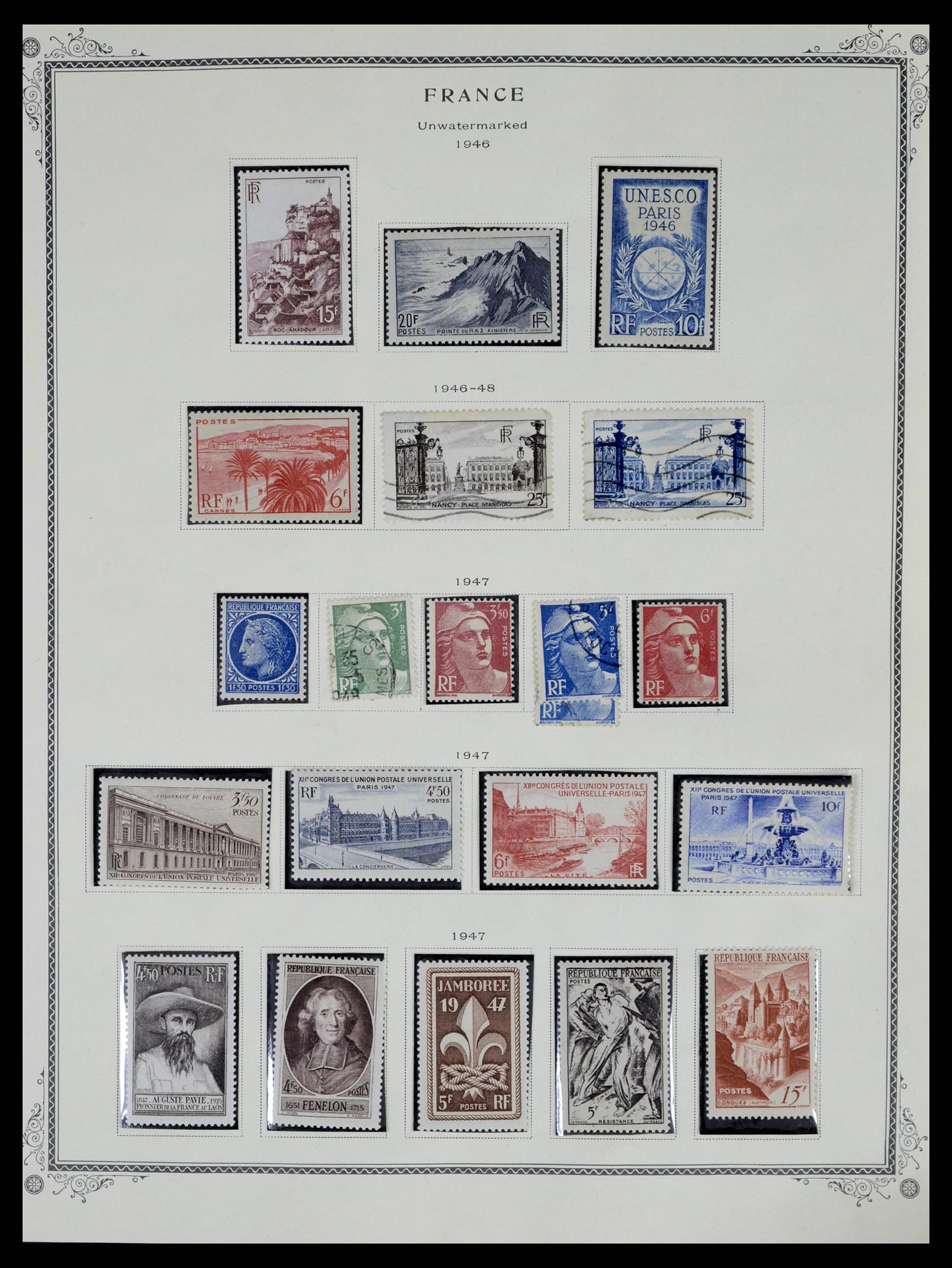 37639 021 - Postzegelverzameling 37639 Frankrijk 1853-1984.