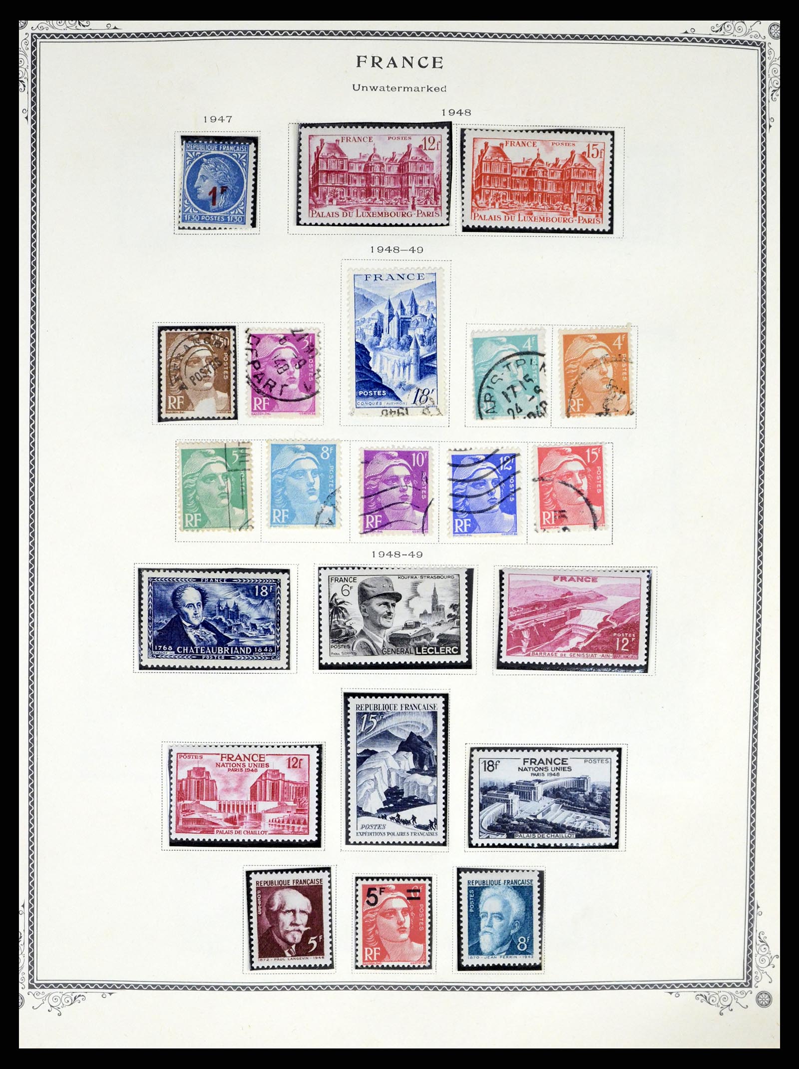 37639 022 - Postzegelverzameling 37639 Frankrijk 1853-1984.