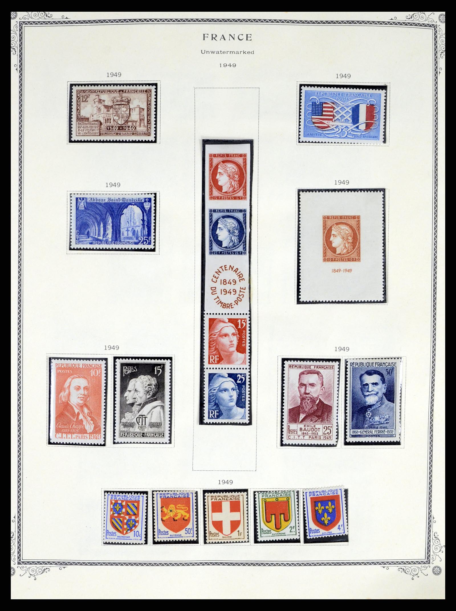 37639 023 - Postzegelverzameling 37639 Frankrijk 1853-1984.