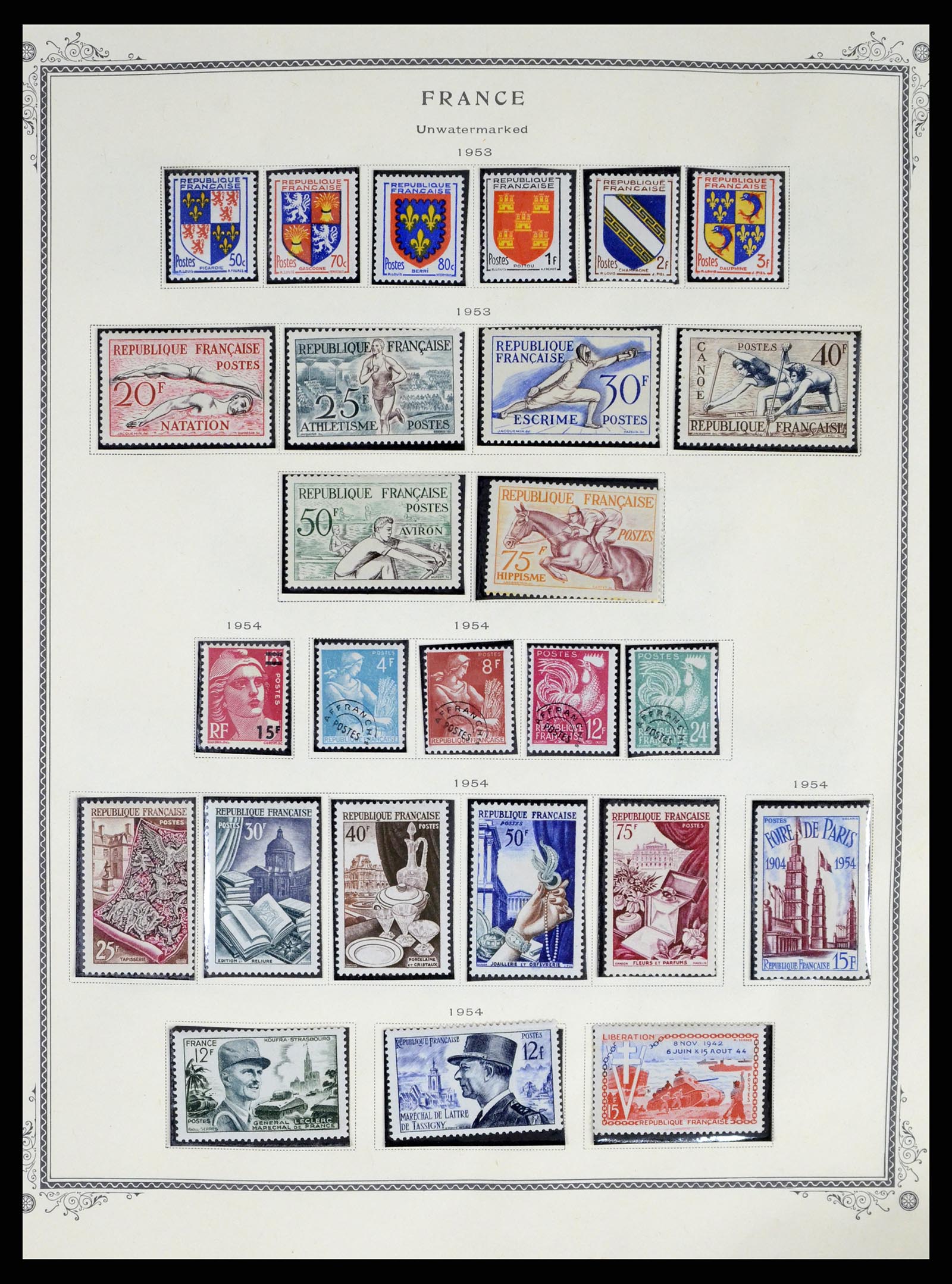 37639 027 - Postzegelverzameling 37639 Frankrijk 1853-1984.