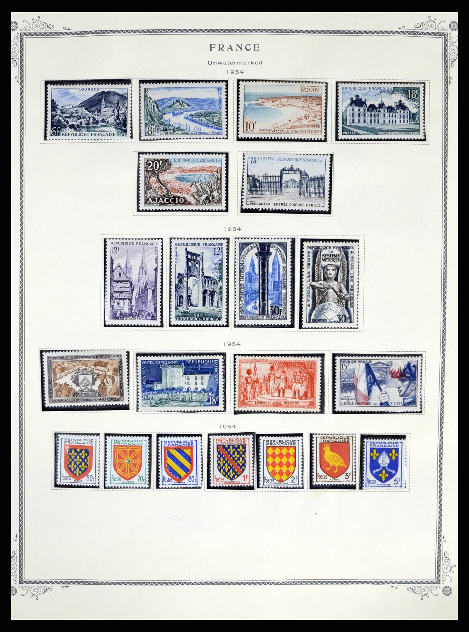37639 028 - Postzegelverzameling 37639 Frankrijk 1853-1984.