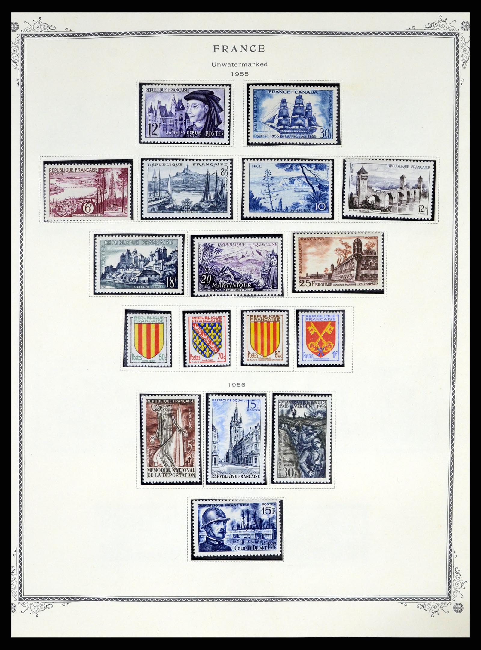 37639 030 - Postzegelverzameling 37639 Frankrijk 1853-1984.