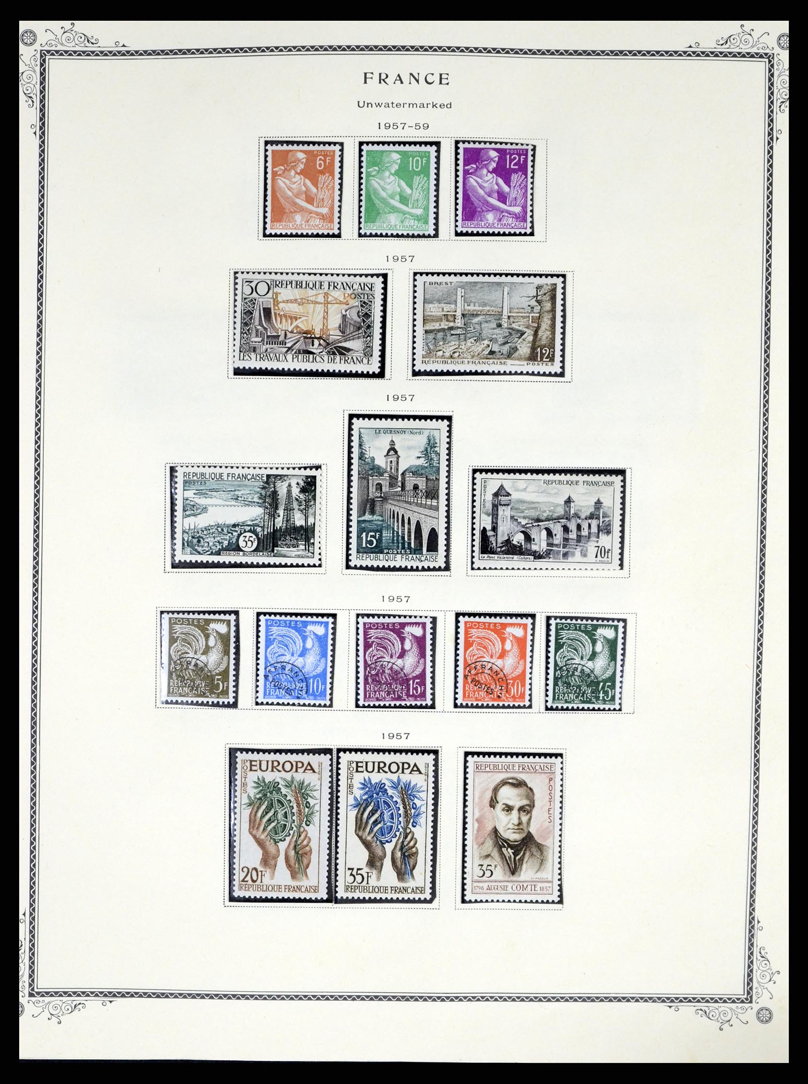 37639 033 - Postzegelverzameling 37639 Frankrijk 1853-1984.