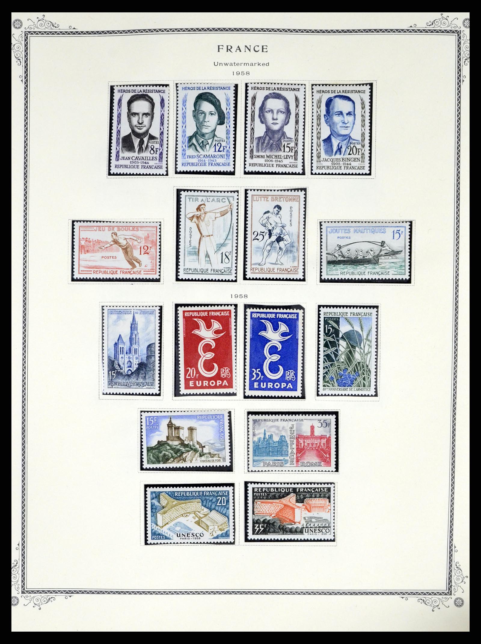 37639 036 - Postzegelverzameling 37639 Frankrijk 1853-1984.