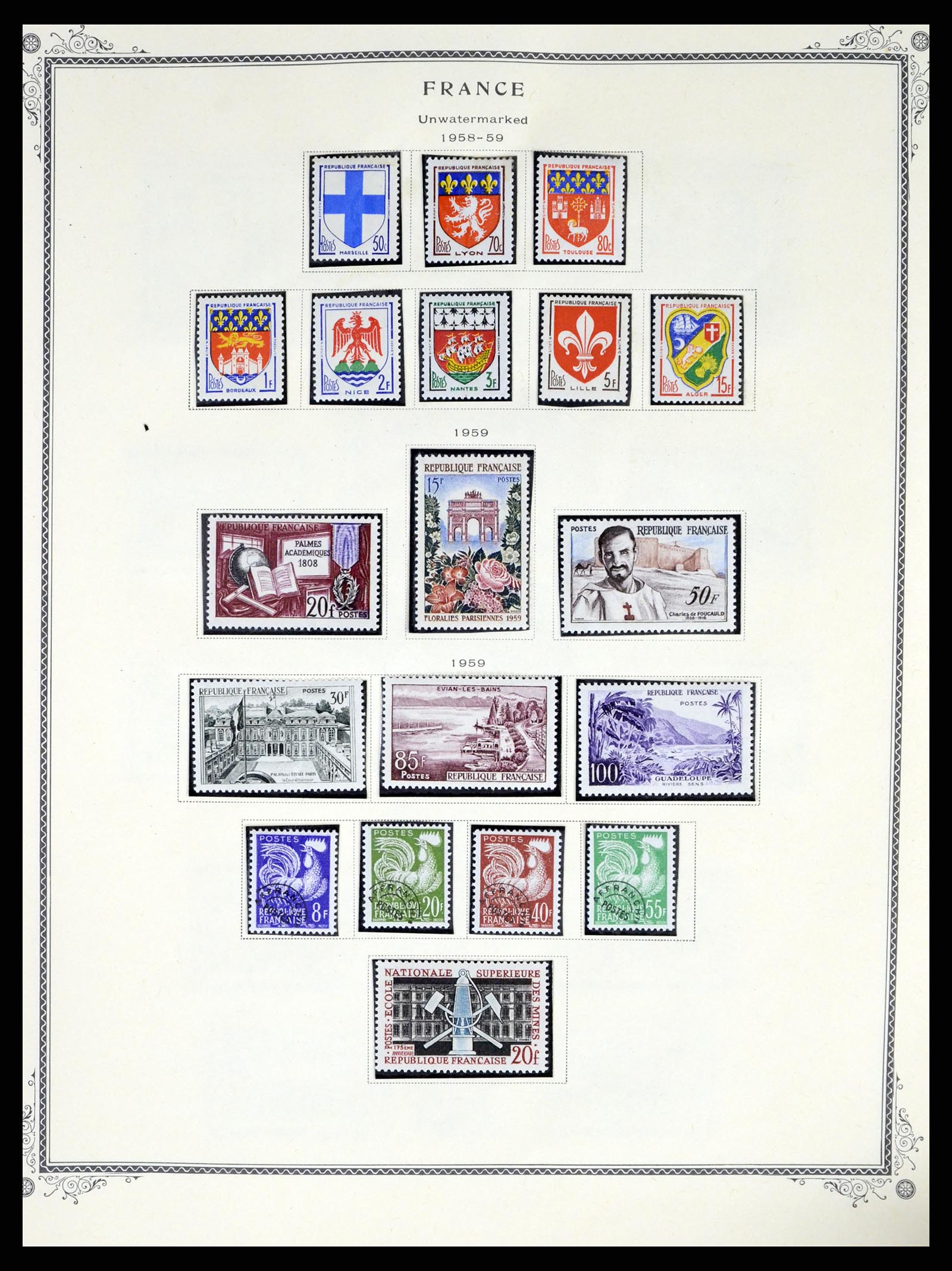 37639 037 - Postzegelverzameling 37639 Frankrijk 1853-1984.