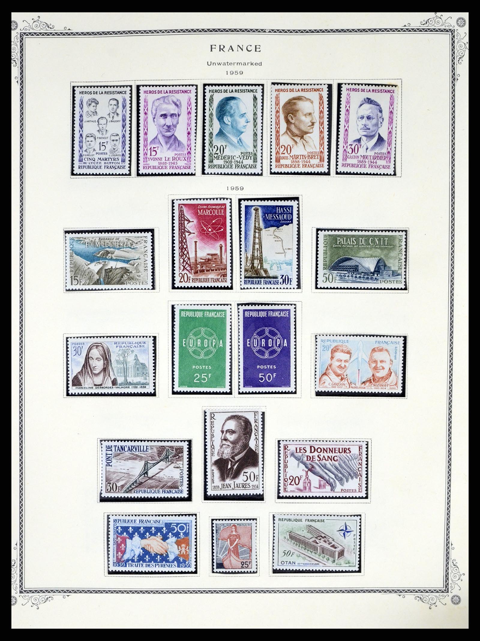 37639 038 - Postzegelverzameling 37639 Frankrijk 1853-1984.