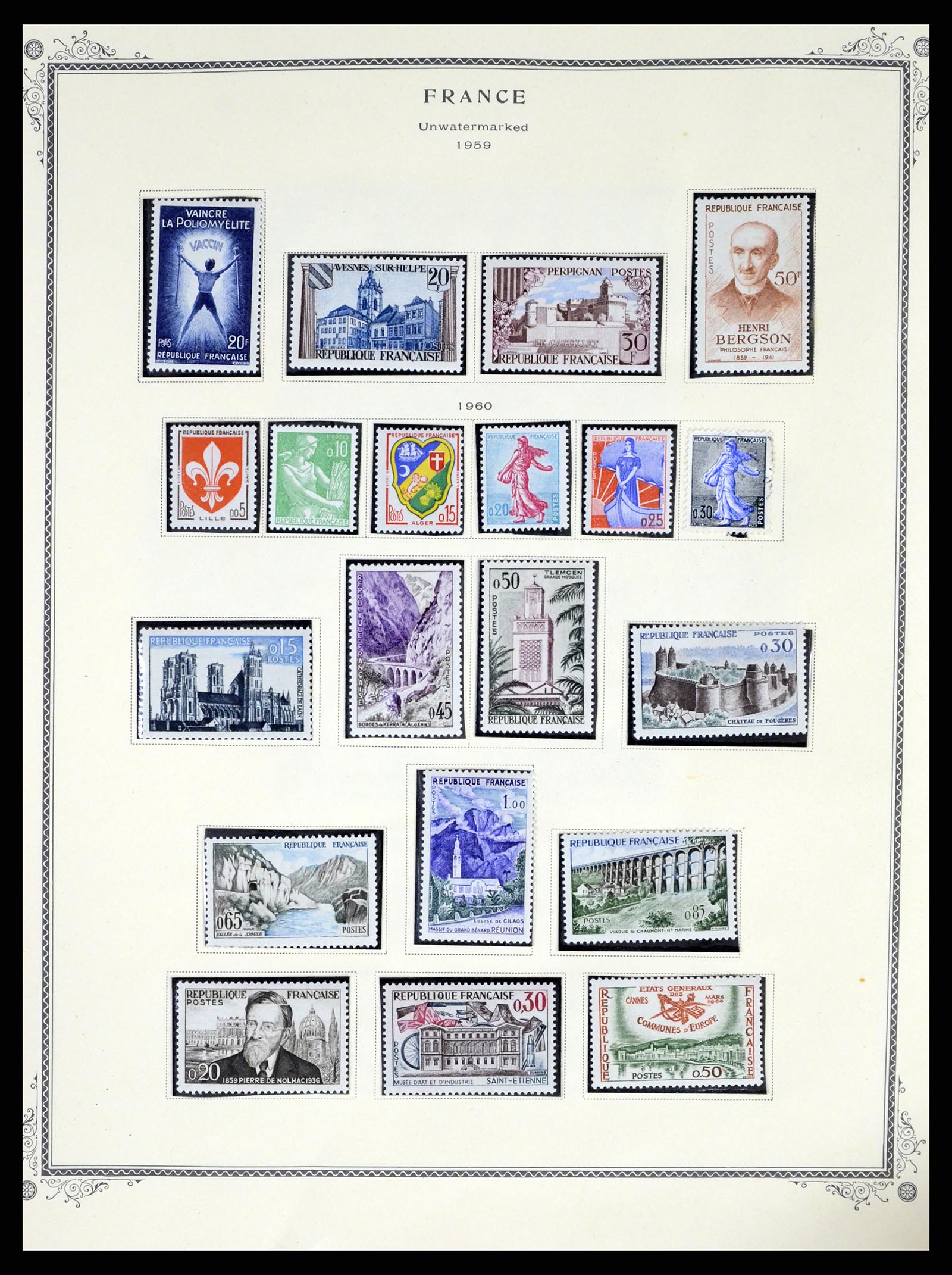 37639 039 - Postzegelverzameling 37639 Frankrijk 1853-1984.