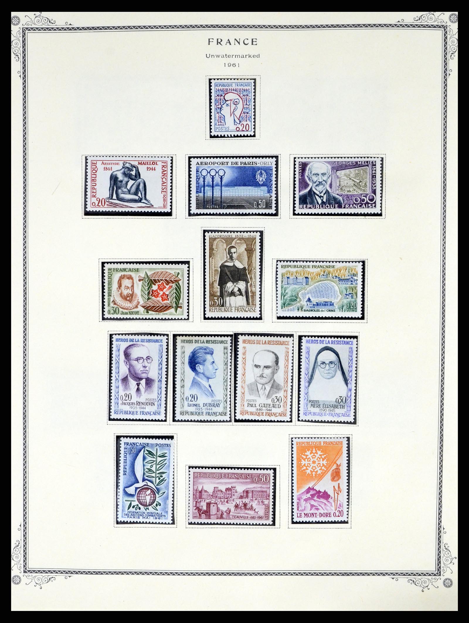 37639 042 - Postzegelverzameling 37639 Frankrijk 1853-1984.