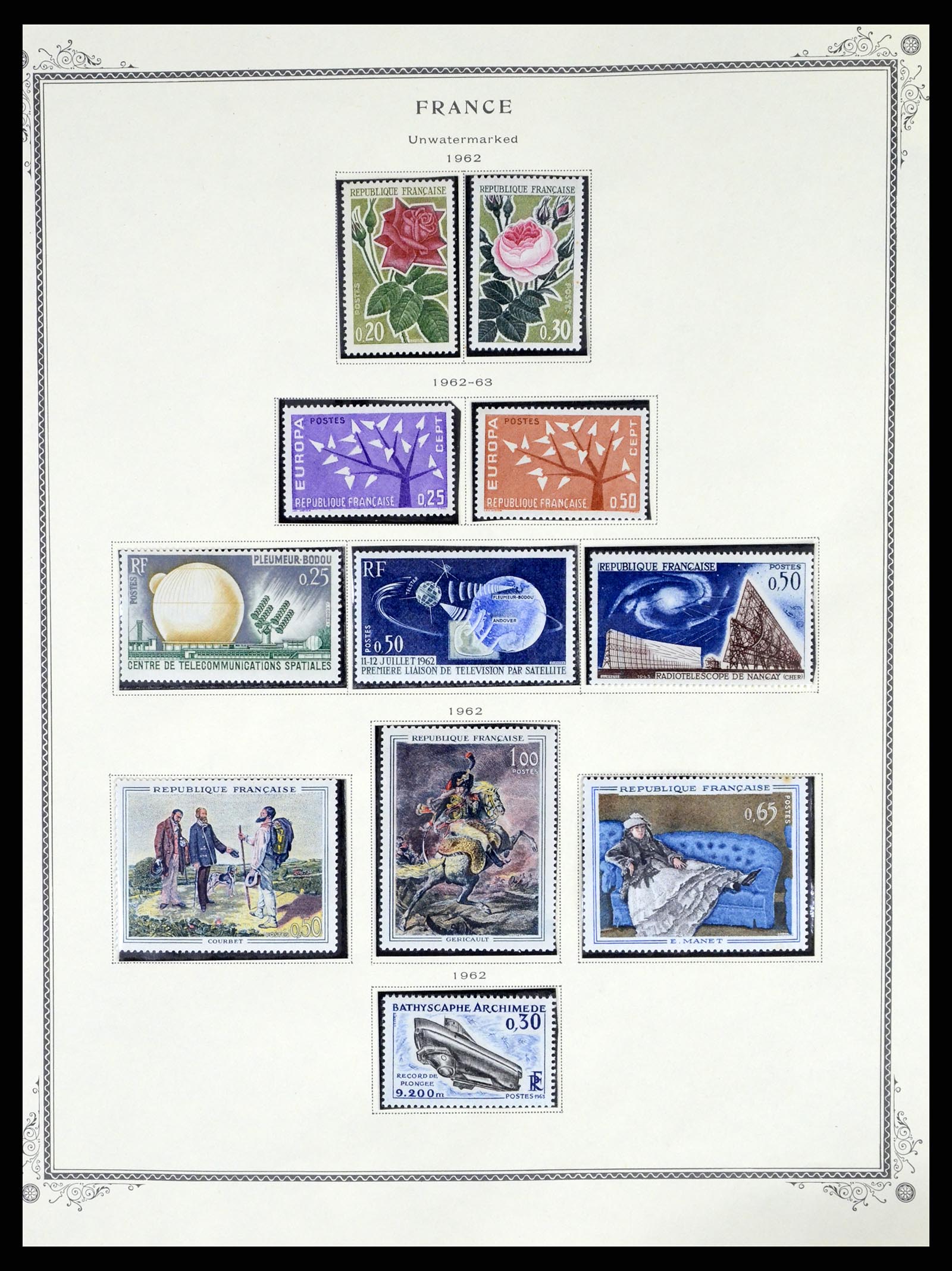37639 046 - Postzegelverzameling 37639 Frankrijk 1853-1984.
