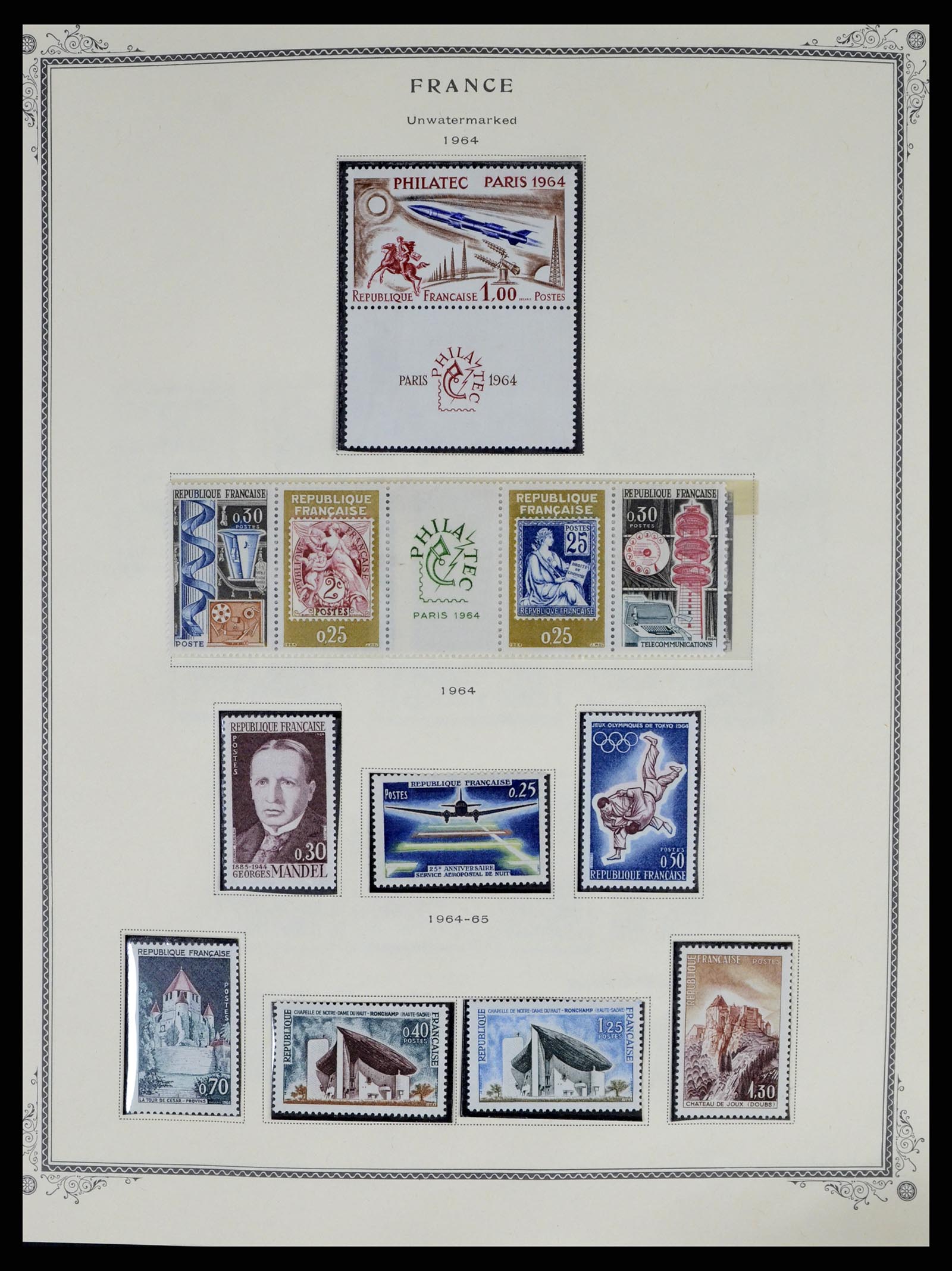 37639 050 - Postzegelverzameling 37639 Frankrijk 1853-1984.