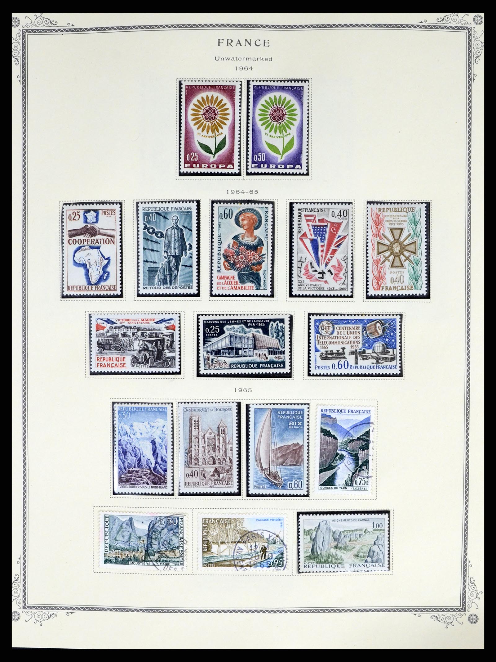 37639 051 - Postzegelverzameling 37639 Frankrijk 1853-1984.