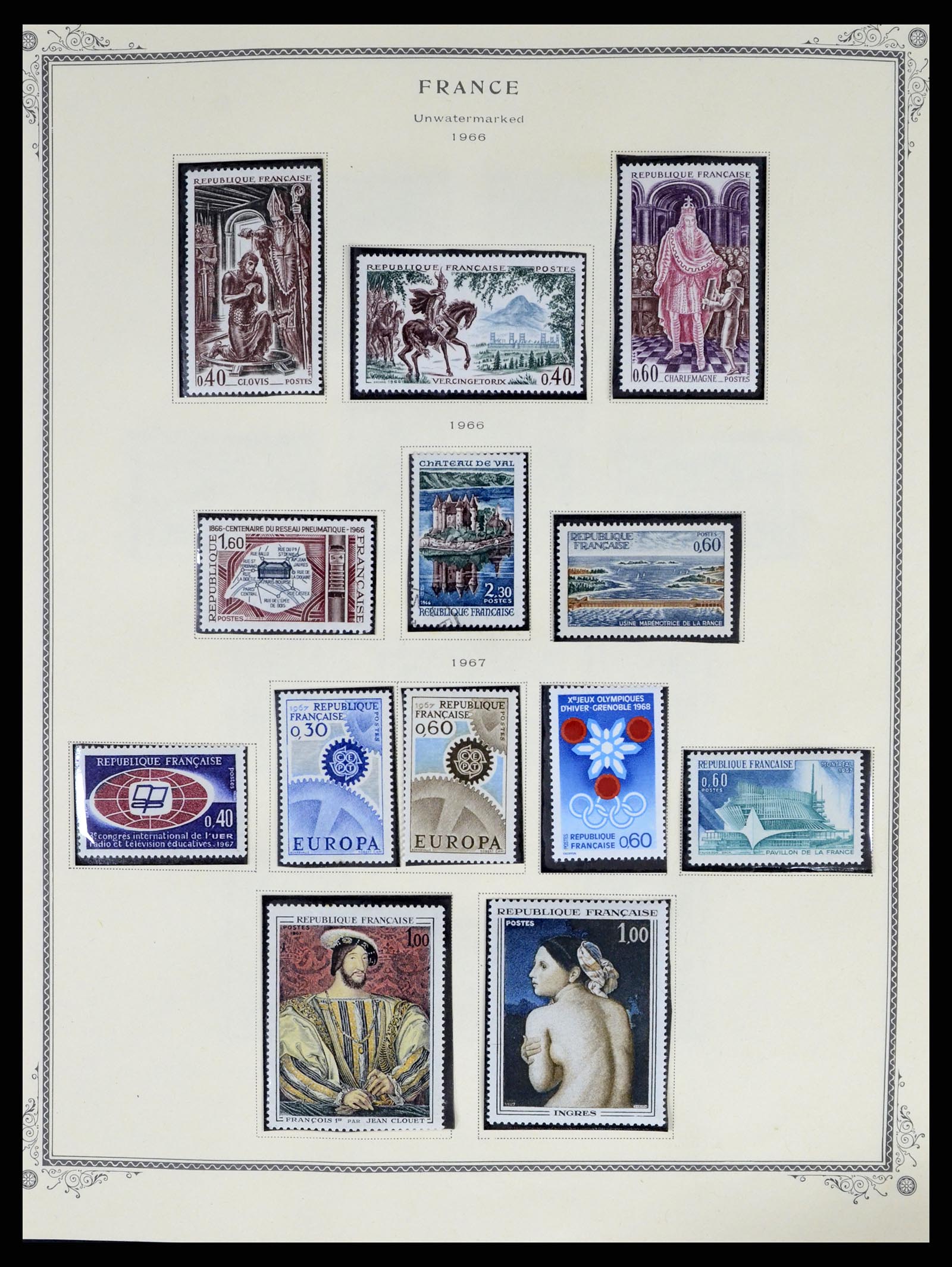 37639 055 - Postzegelverzameling 37639 Frankrijk 1853-1984.