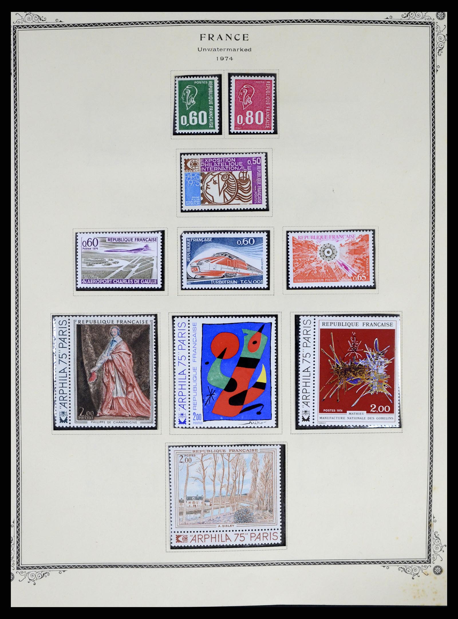 37639 073 - Postzegelverzameling 37639 Frankrijk 1853-1984.