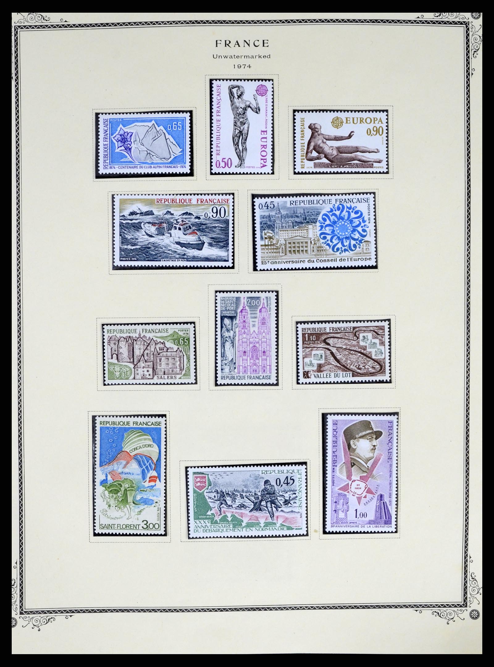 37639 074 - Postzegelverzameling 37639 Frankrijk 1853-1984.