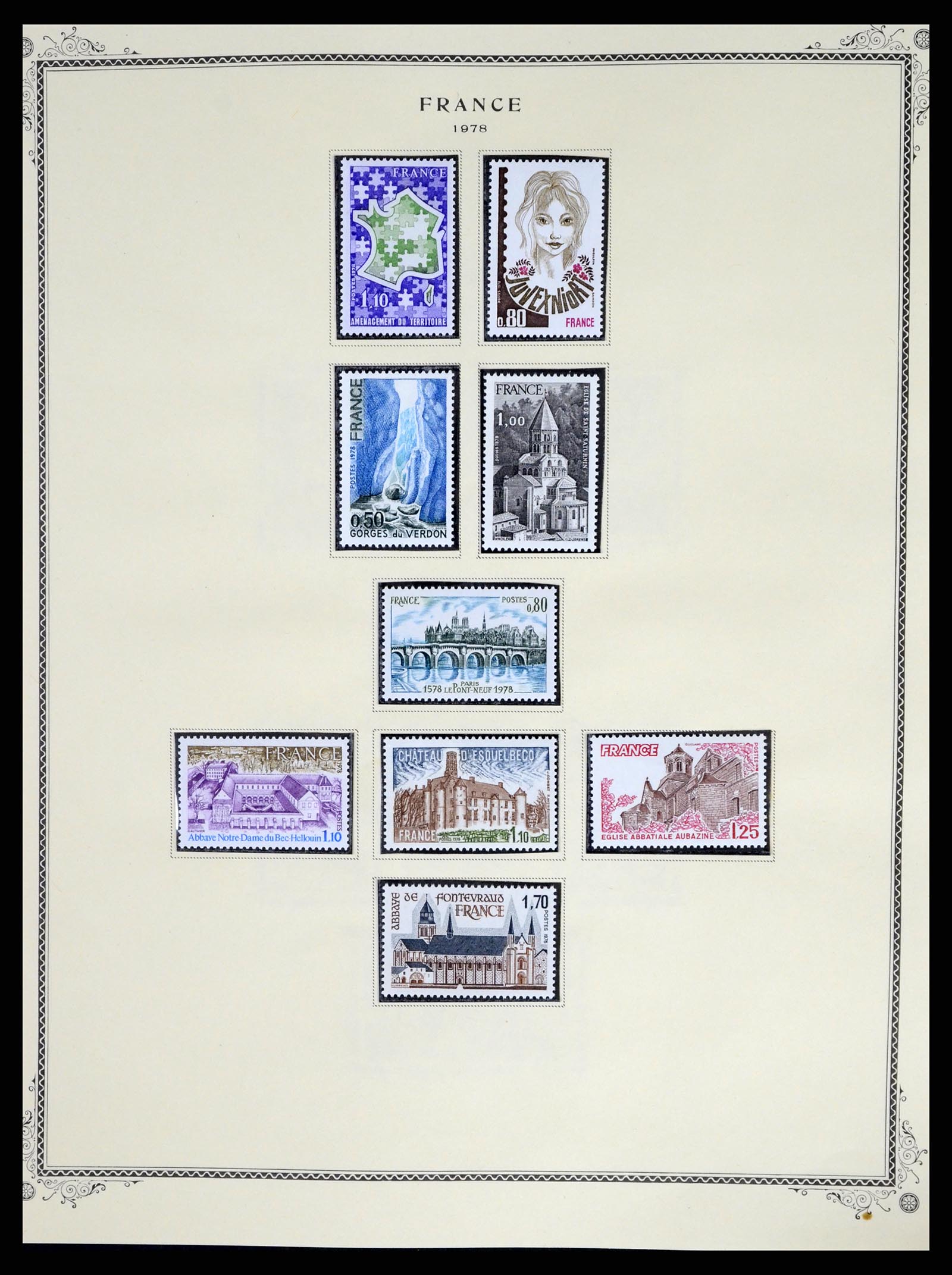 37639 092 - Postzegelverzameling 37639 Frankrijk 1853-1984.