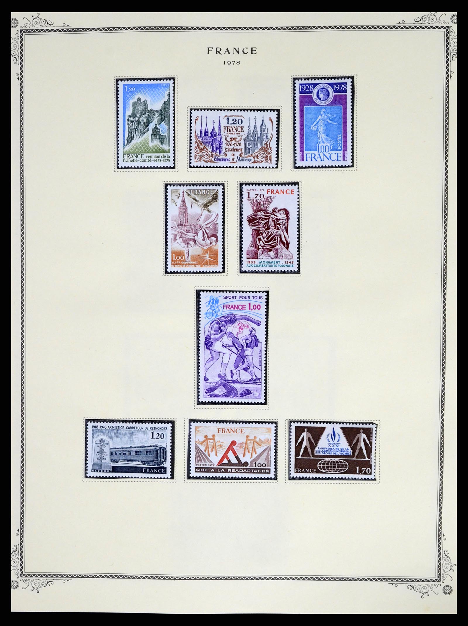 37639 094 - Postzegelverzameling 37639 Frankrijk 1853-1984.