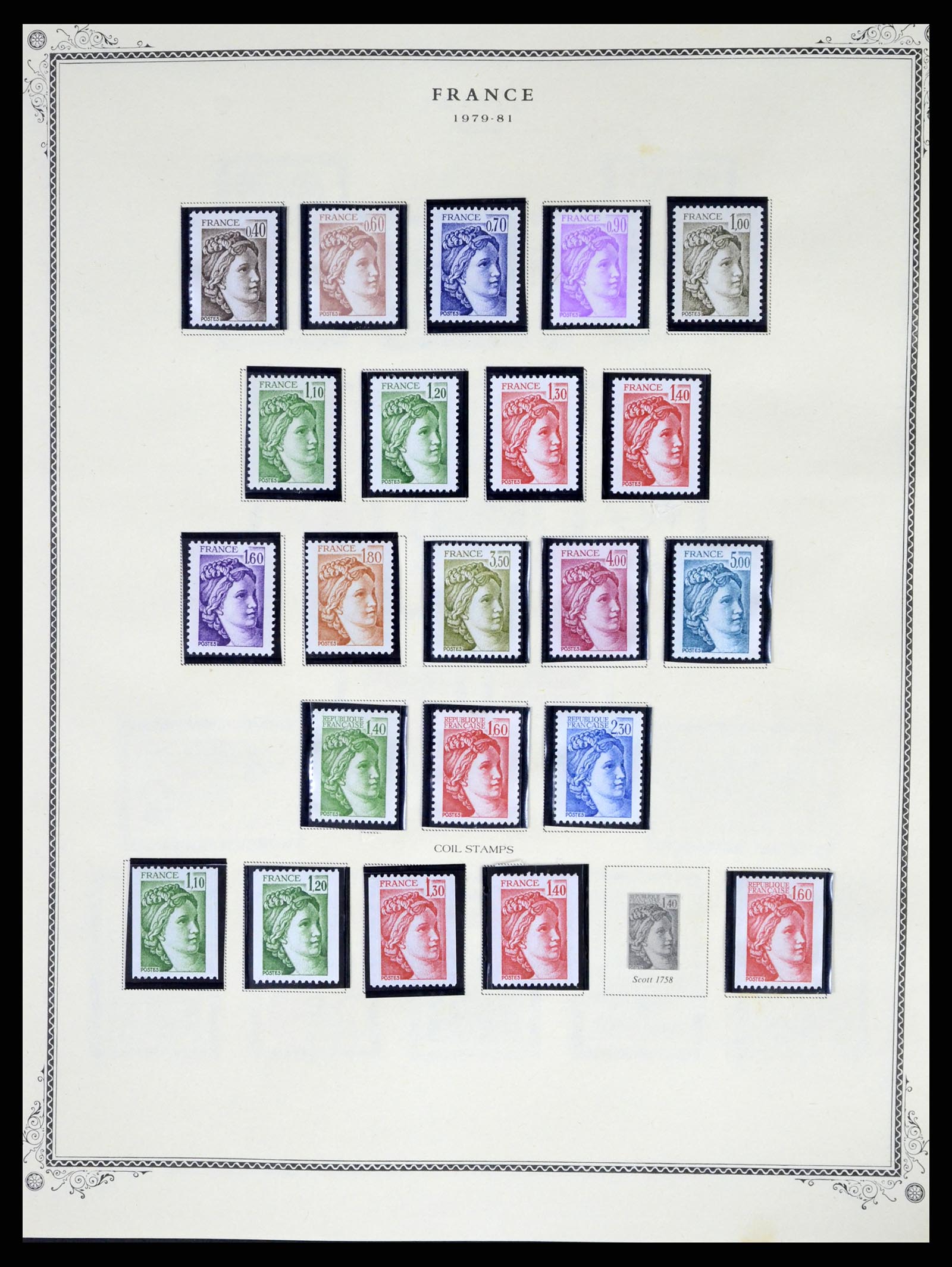 37639 099 - Postzegelverzameling 37639 Frankrijk 1853-1984.