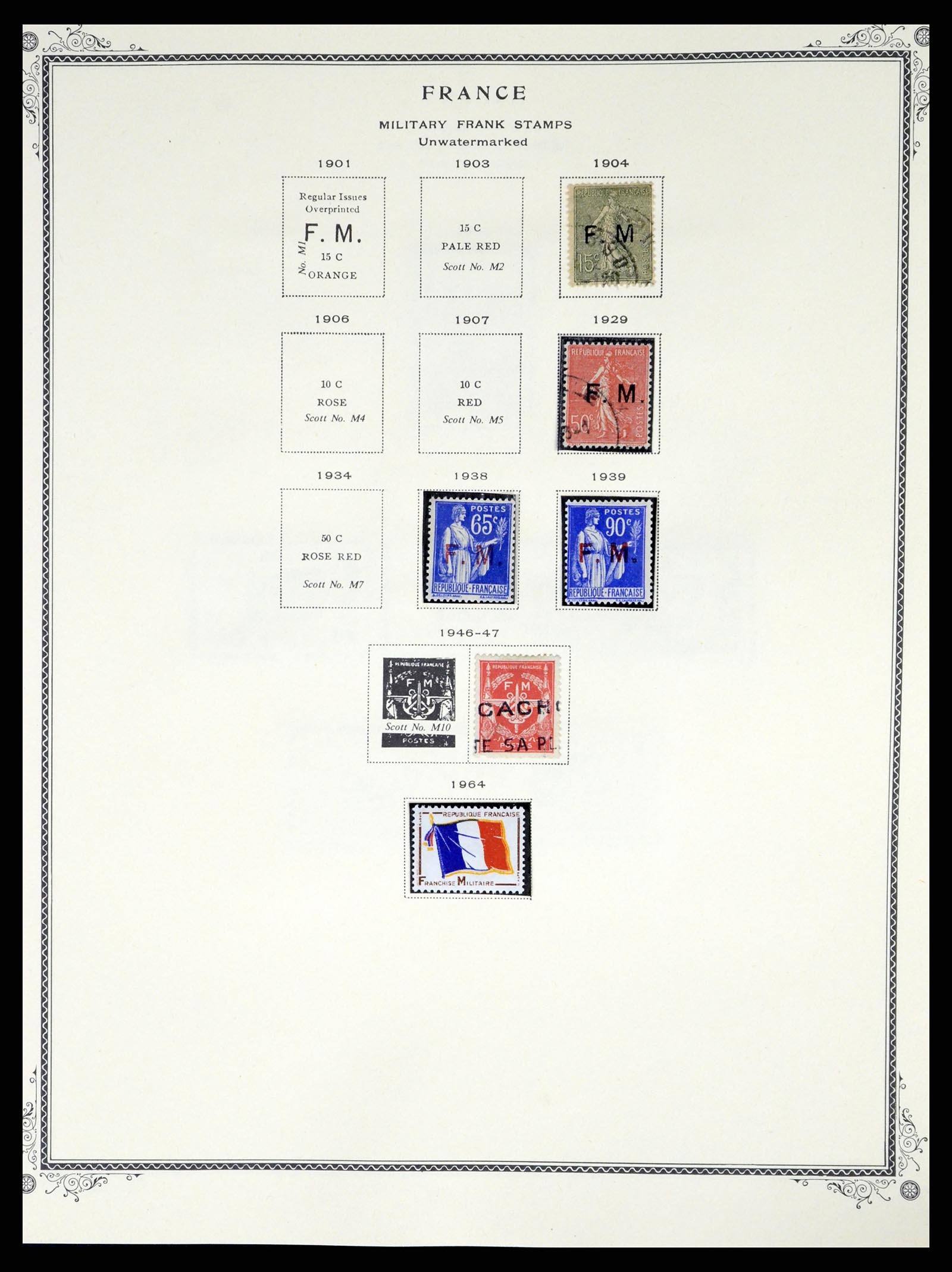 37639 166 - Postzegelverzameling 37639 Frankrijk 1853-1984.