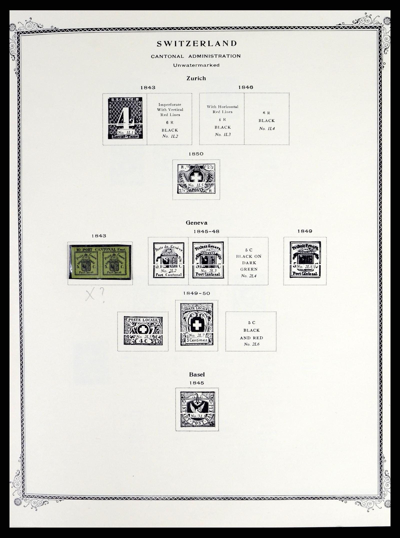 37641 001 - Stamp collection 37641 Switzerland 1855-1984.