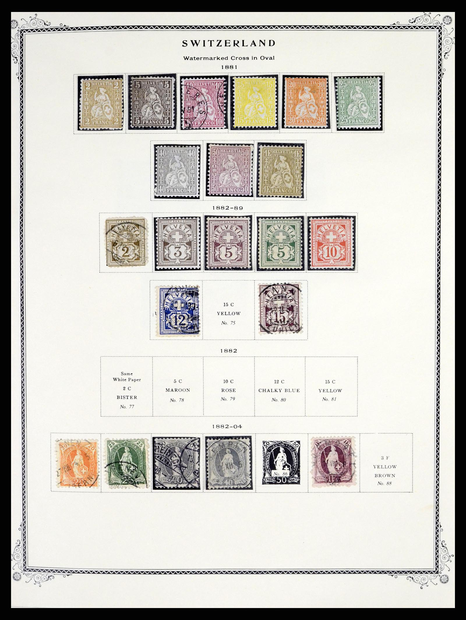 37641 003 - Postzegelverzameling 37641 Zwitserland 1855-1984.